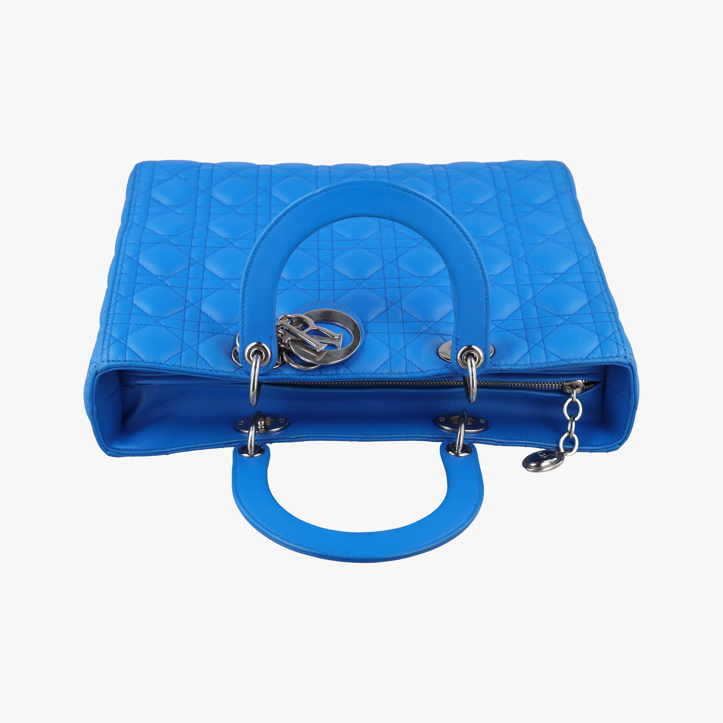 Secondhand Christian Dior Lady Dior Blue lambskin  shoulderbag | stylenewstar