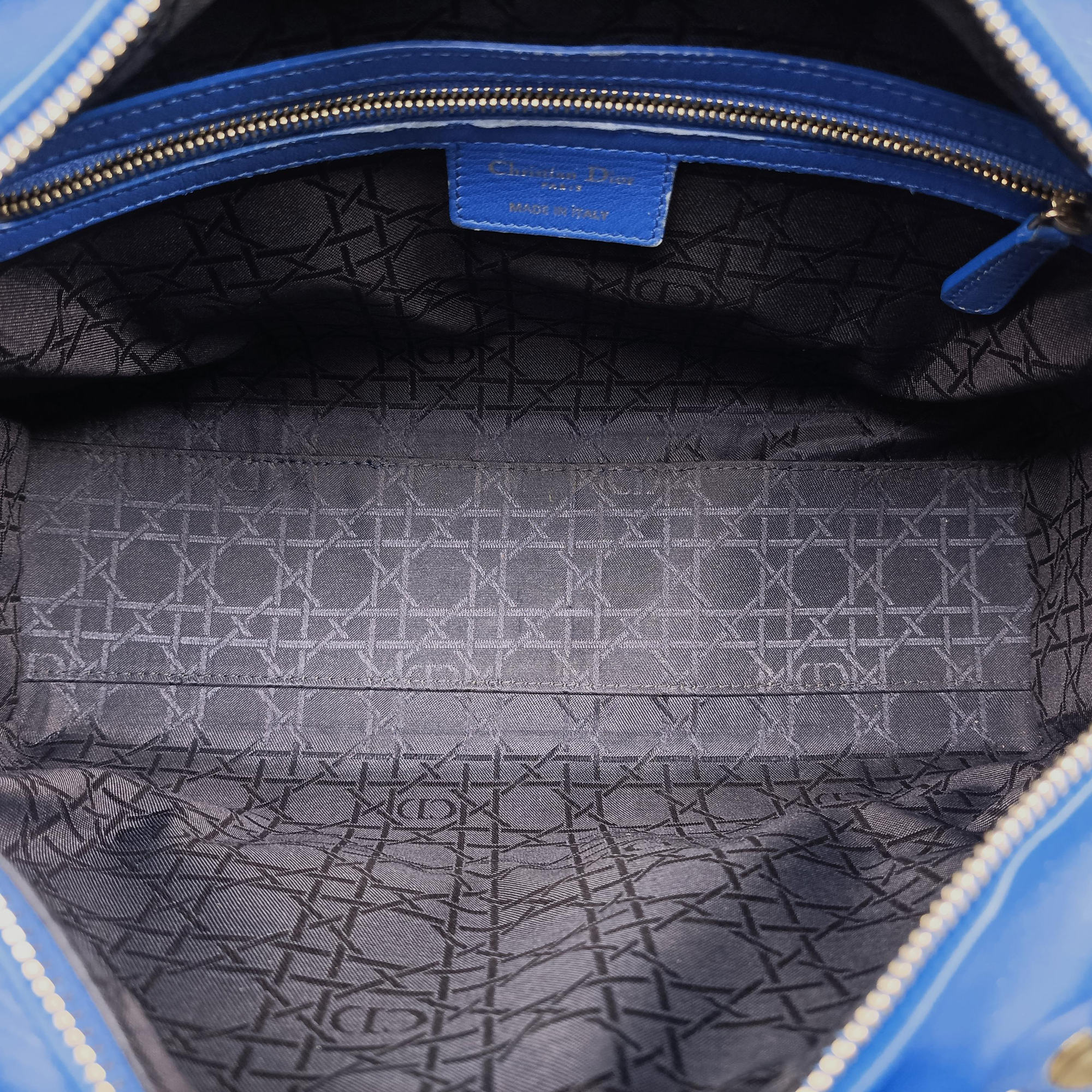 Secondhand Christian Dior Lady Dior Blue lambskin  shoulderbag | stylenewstar