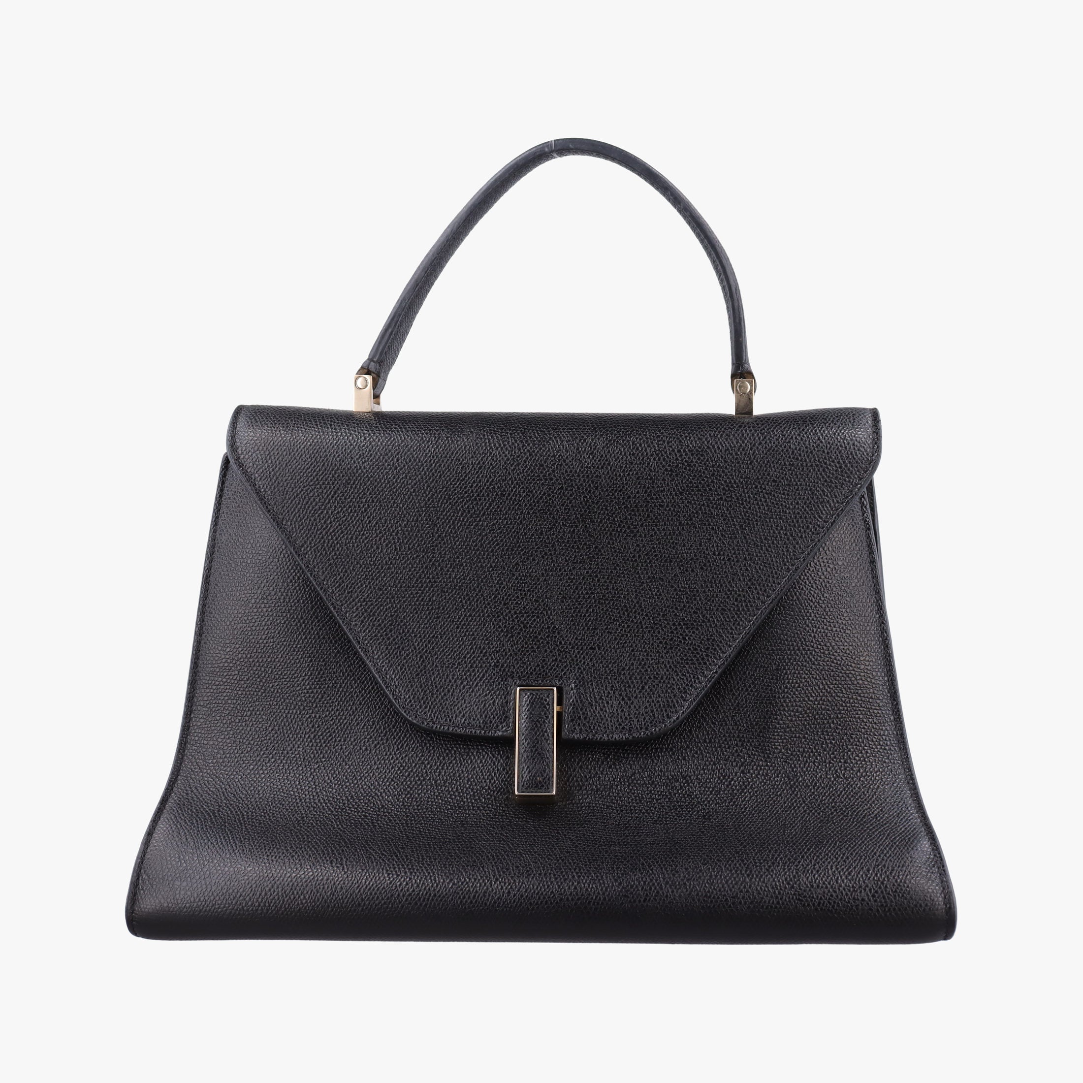 Pre-owned Valextra Iside Black Calfskin  handbag | stylenewstar