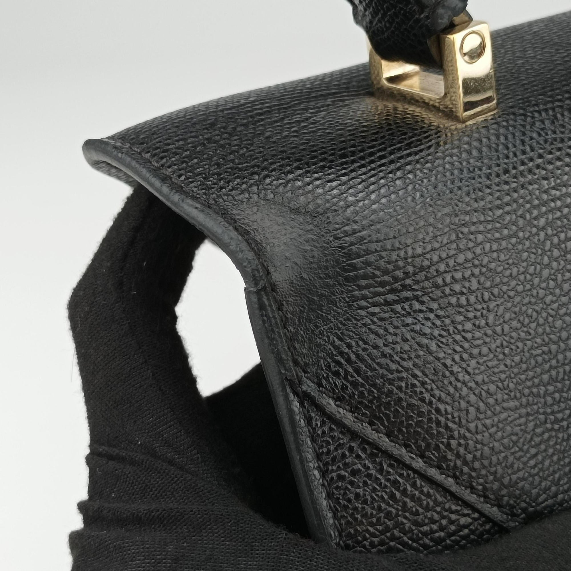 Pre-owned Valextra Iside Black Calfskin  handbag | stylenewstar