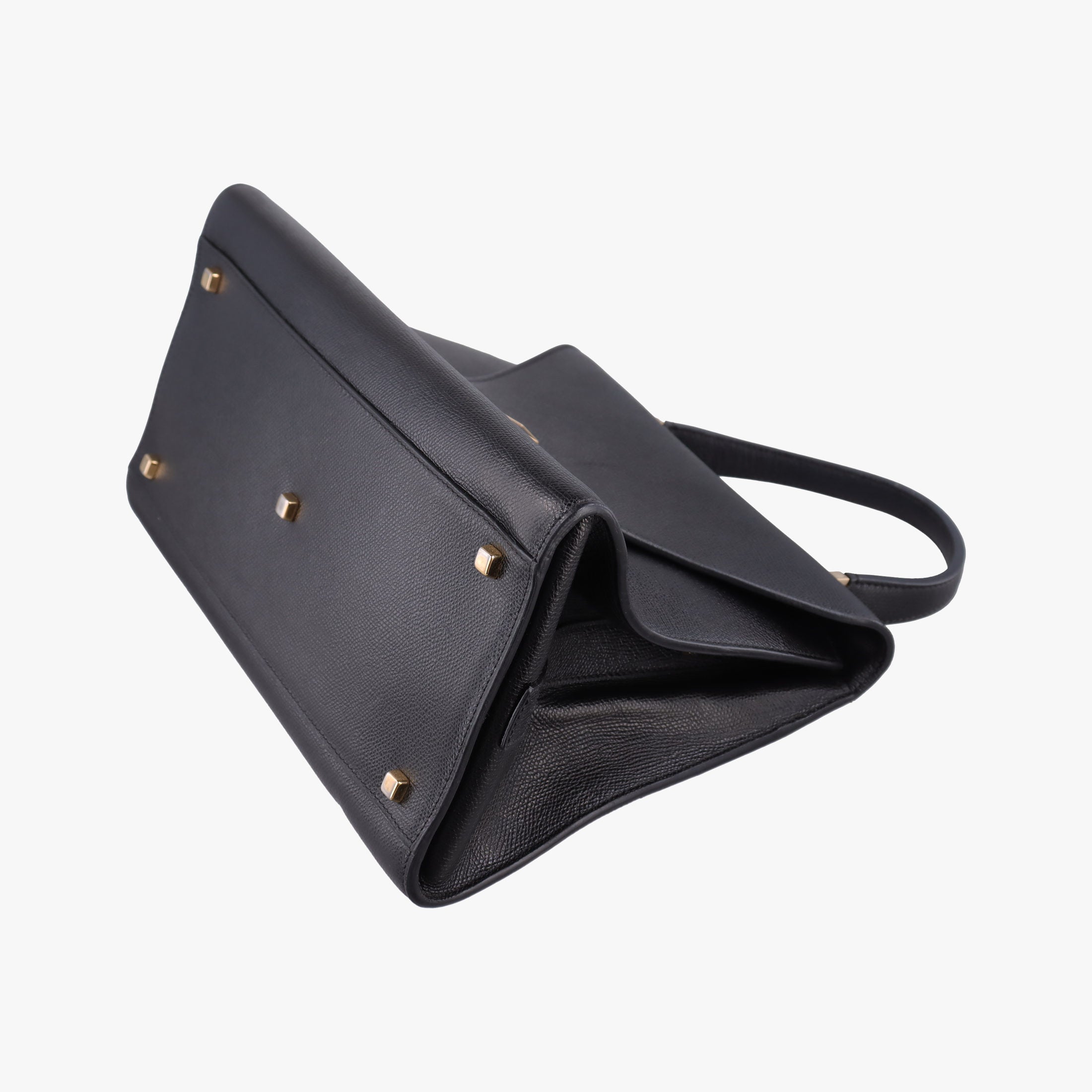 Pre-owned Valextra Iside Black Calfskin  handbag | stylenewstar