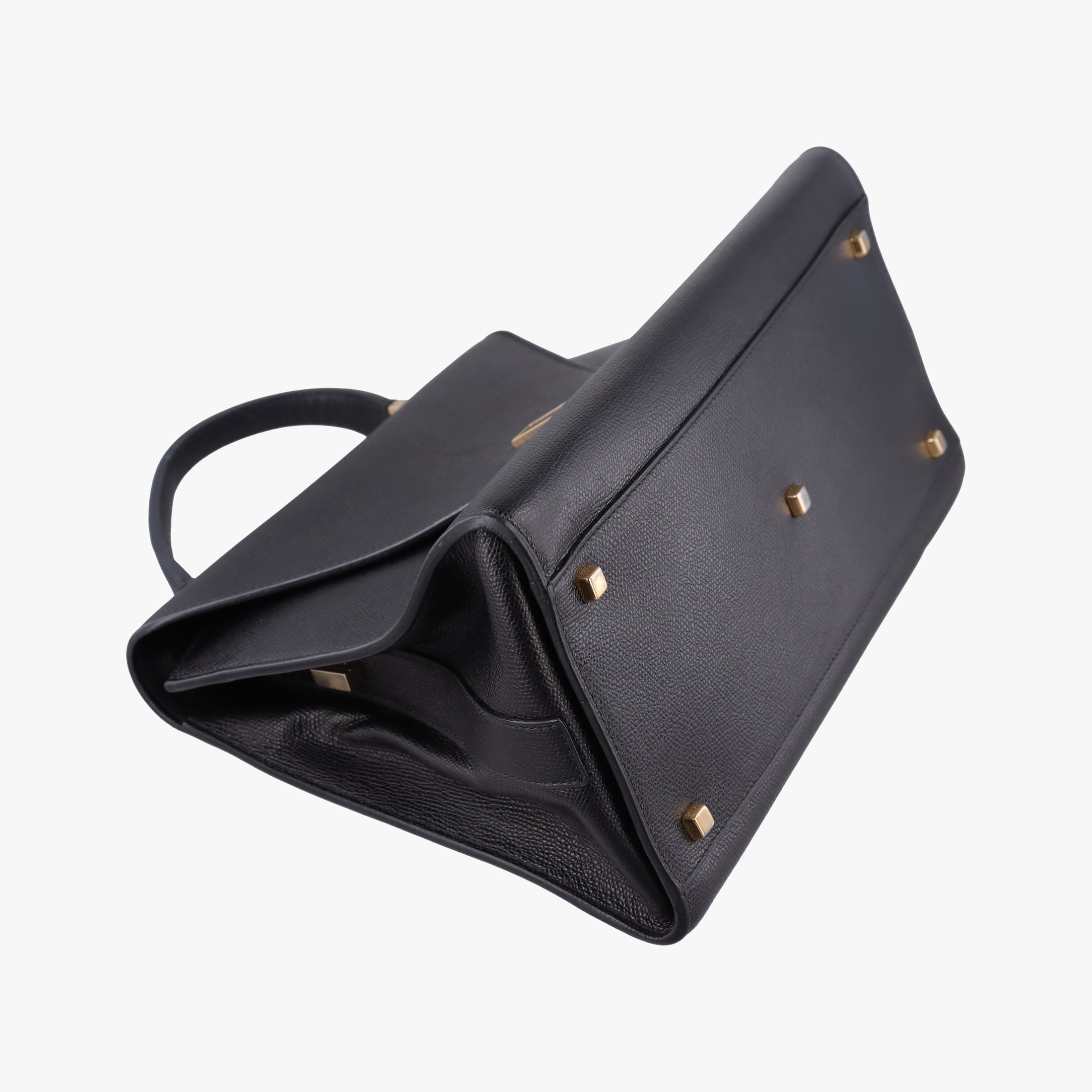 Pre-owned Valextra Iside Black Calfskin  handbag | stylenewstar