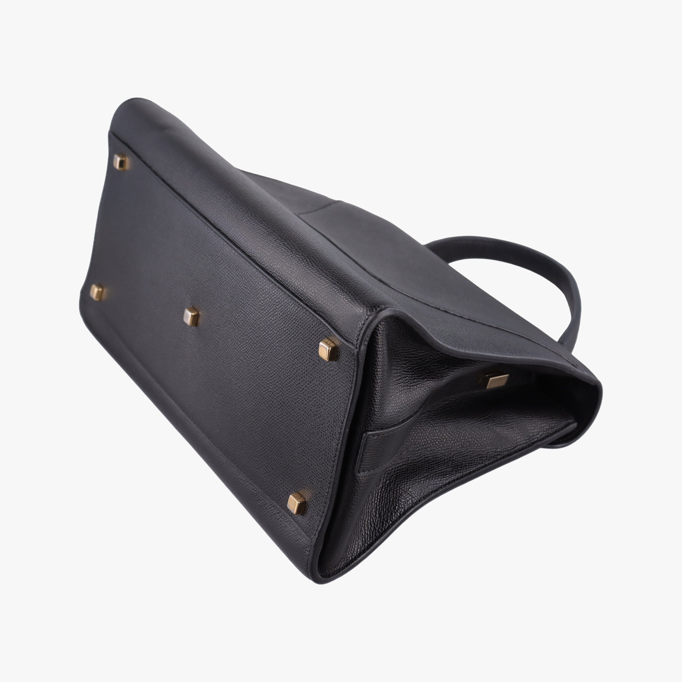 Pre-owned Valextra Iside Black Calfskin  handbag | stylenewstar