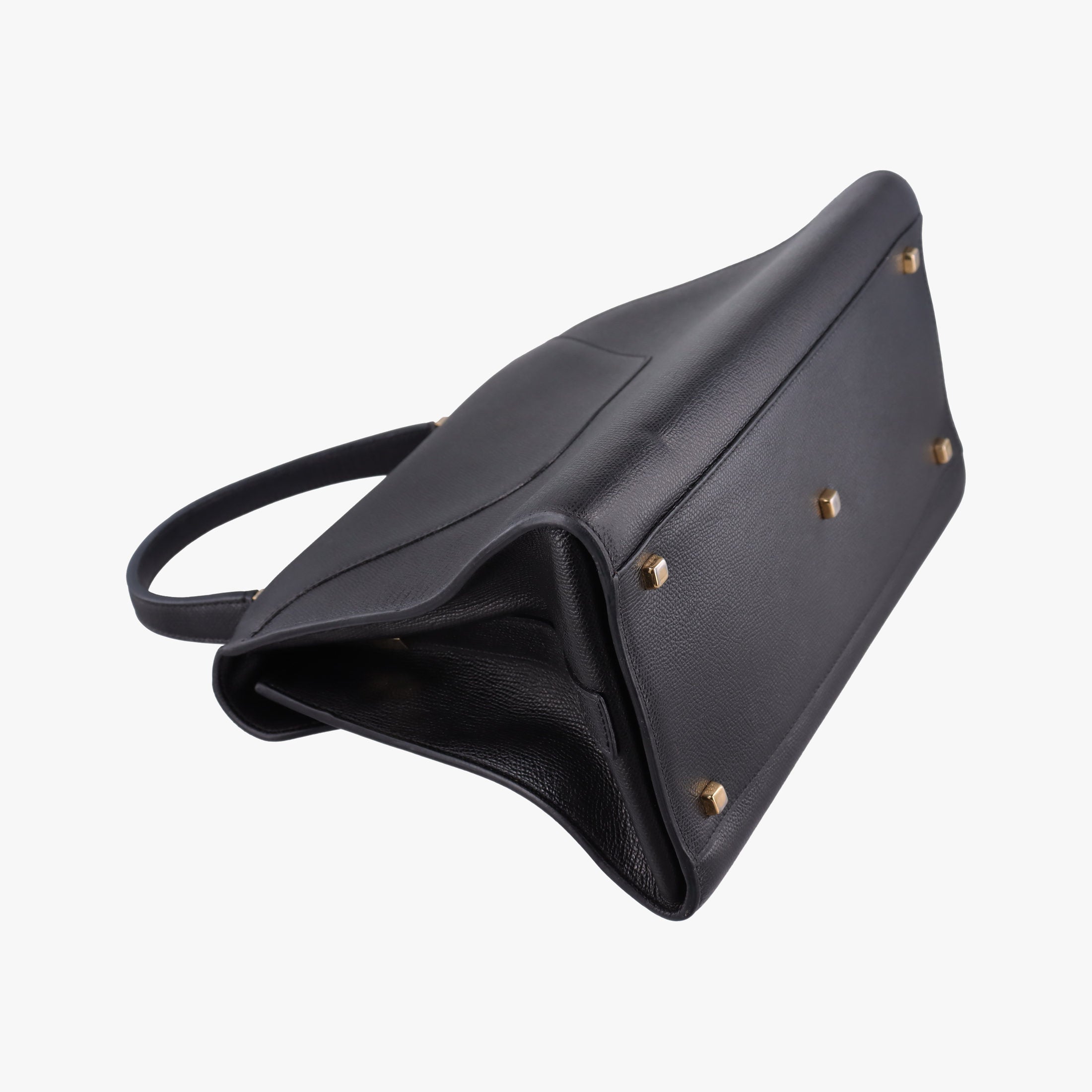 Pre-owned Valextra Iside Black Calfskin  handbag | stylenewstar