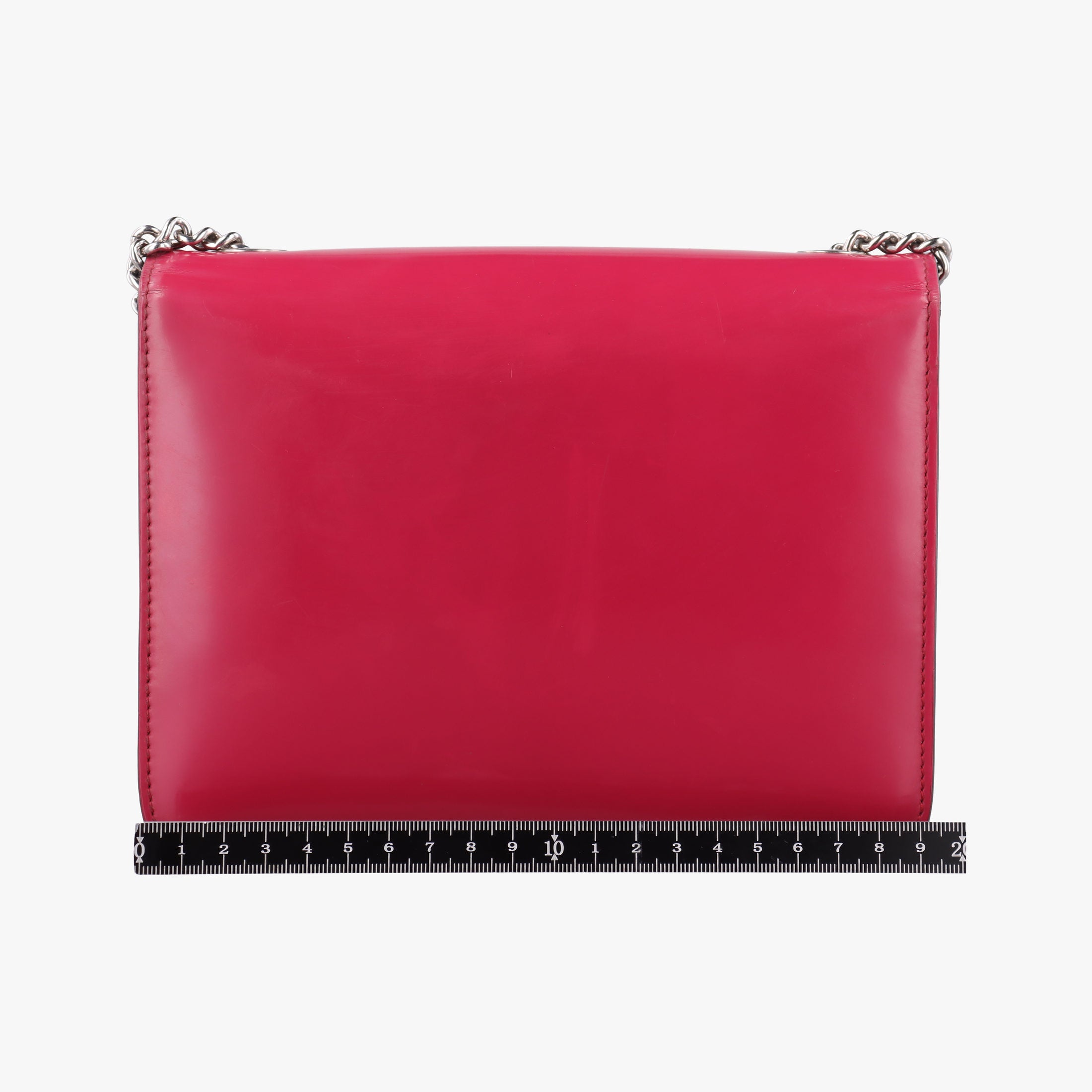 Pre-owned Gucci Interlocking G Red Patent Leather 387609 shoulderbag | stylenewstar