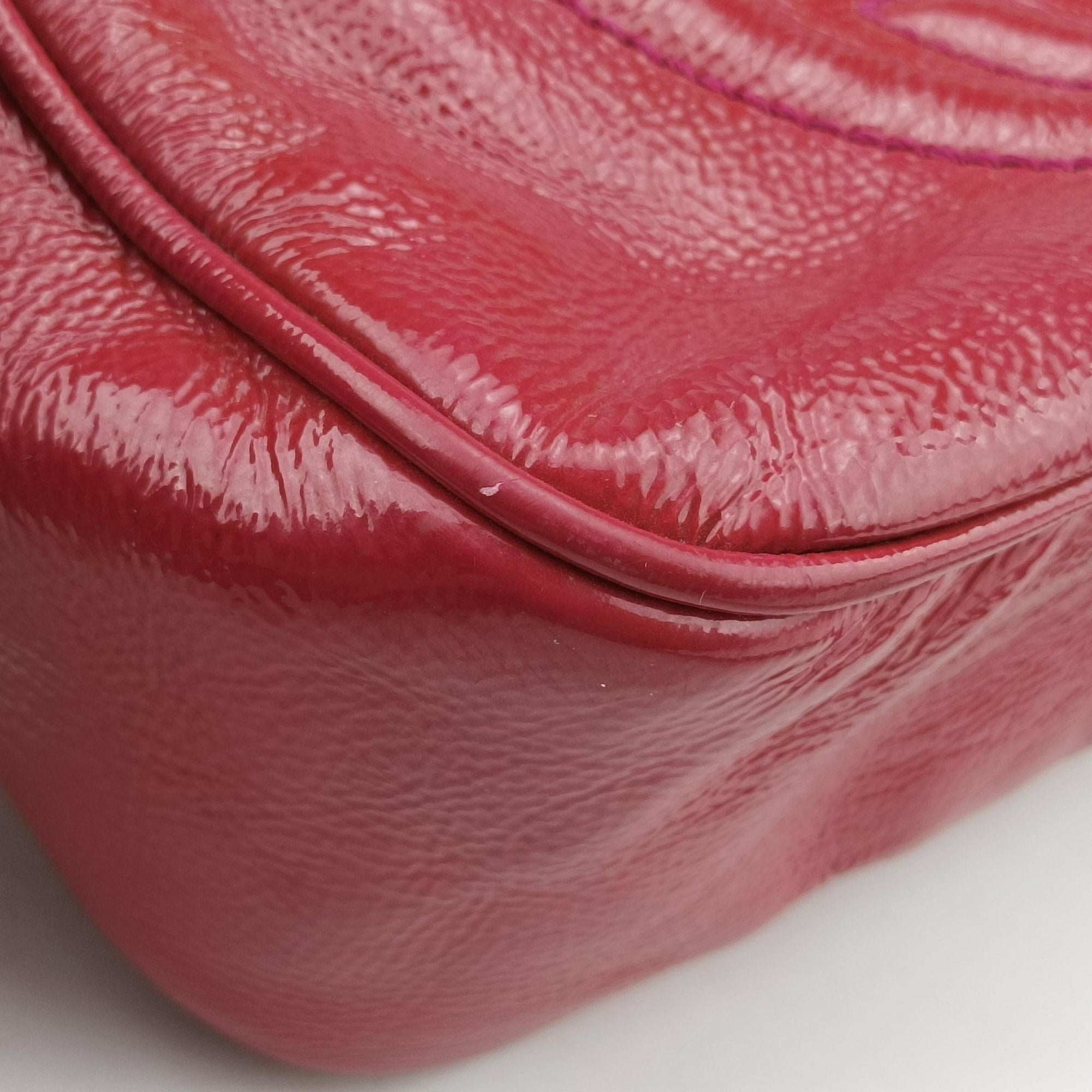Pre-owned Gucci Soho Rose Patent Leather 308364 shoulderbag | stylenewstar
