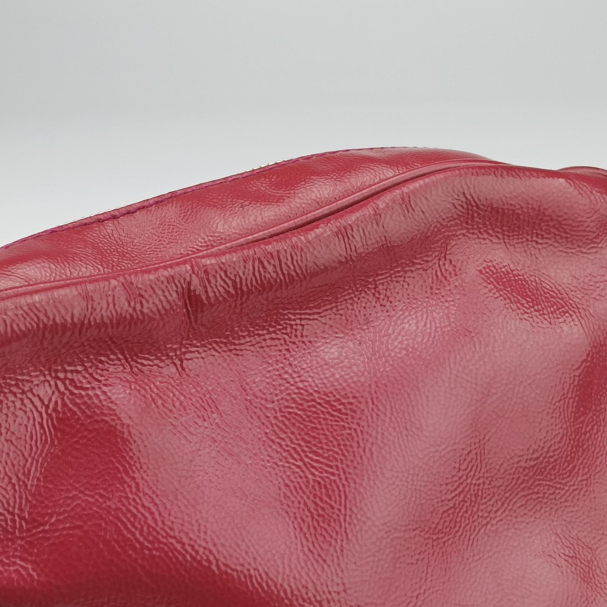 Pre-owned Gucci Soho Rose Patent Leather 308364 shoulderbag | stylenewstar