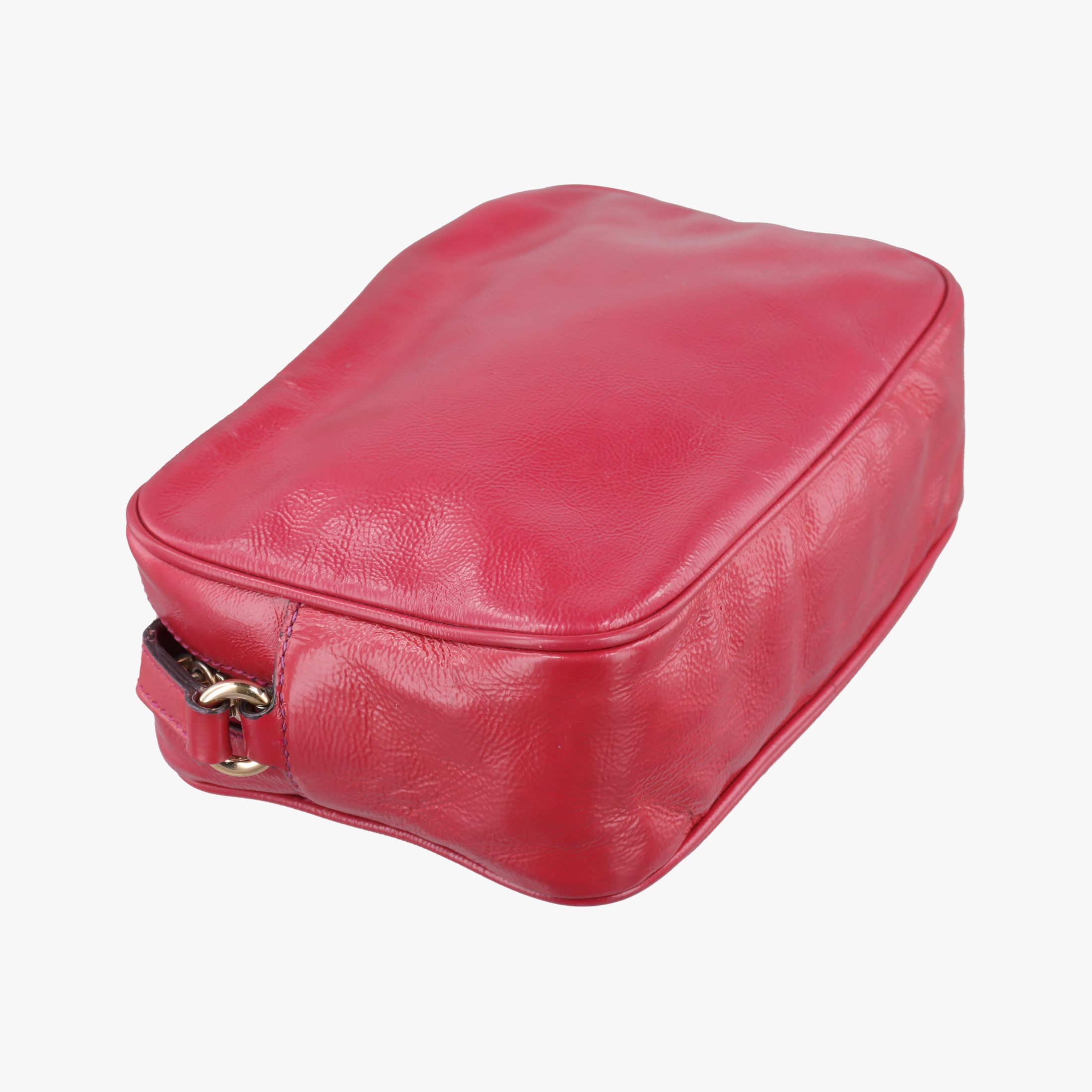 Pre-owned Gucci Soho Rose Patent Leather 308364 shoulderbag | stylenewstar