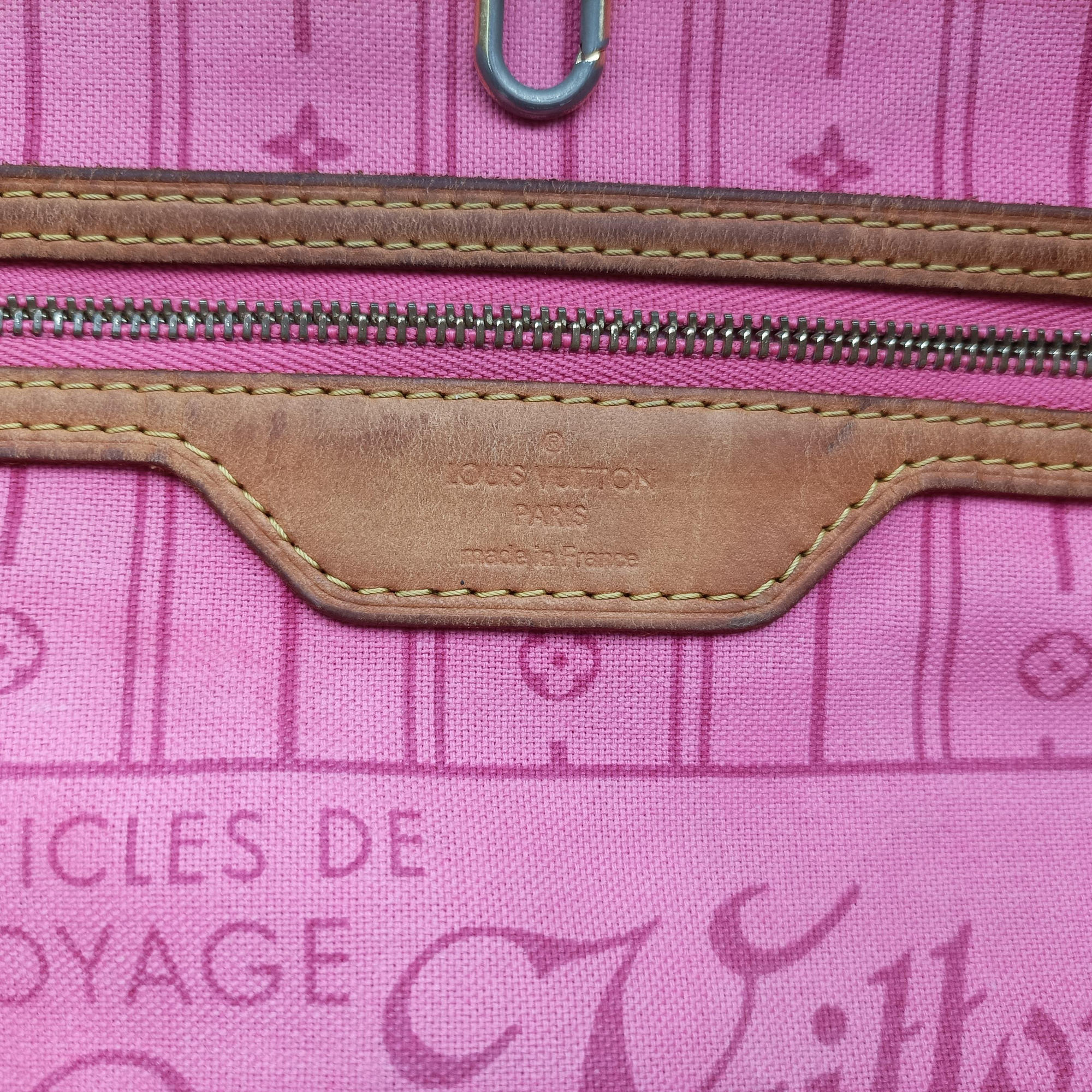 Pre-owned Louis Vuitton Neverfull MM brown×multi Monogram rose M48613 handbag | stylenewstar