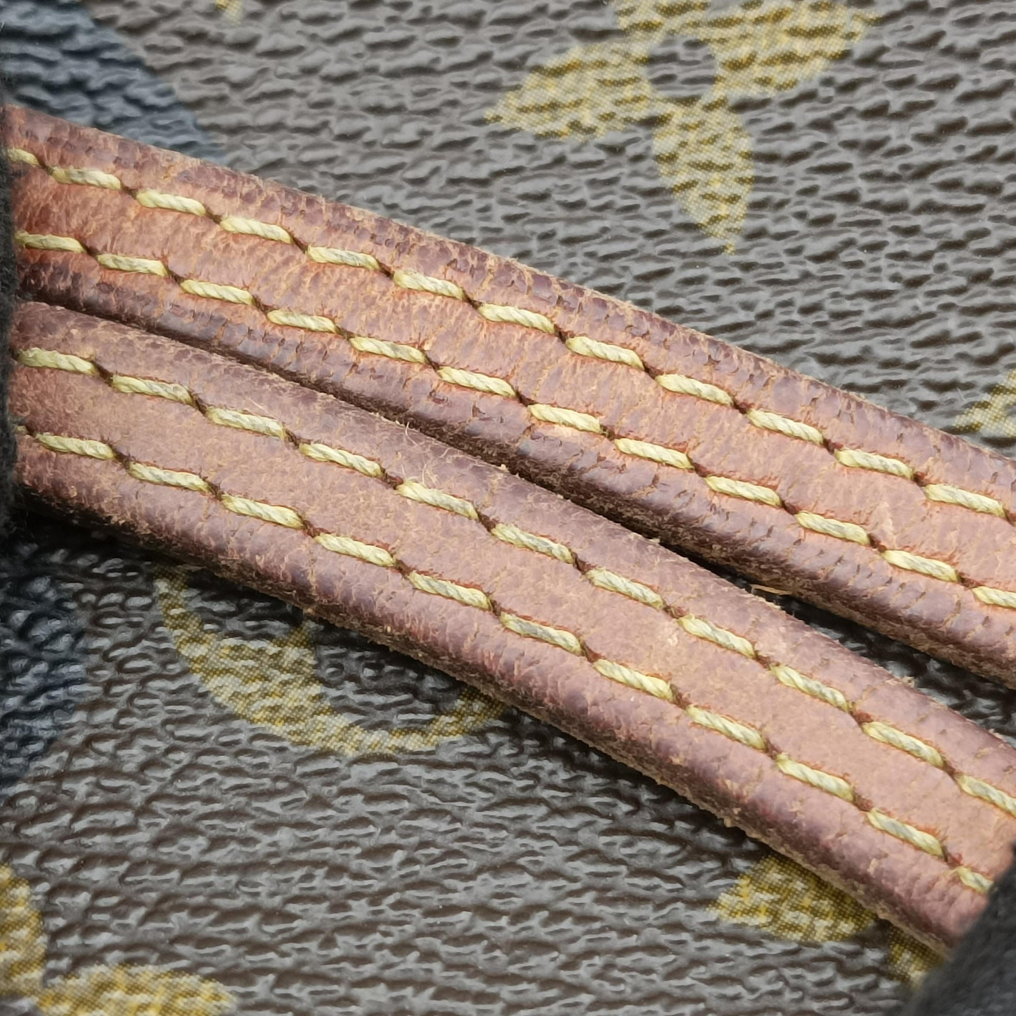 Pre-owned Louis Vuitton Neverfull MM brown×multi Monogram rose M48613 handbag | stylenewstar