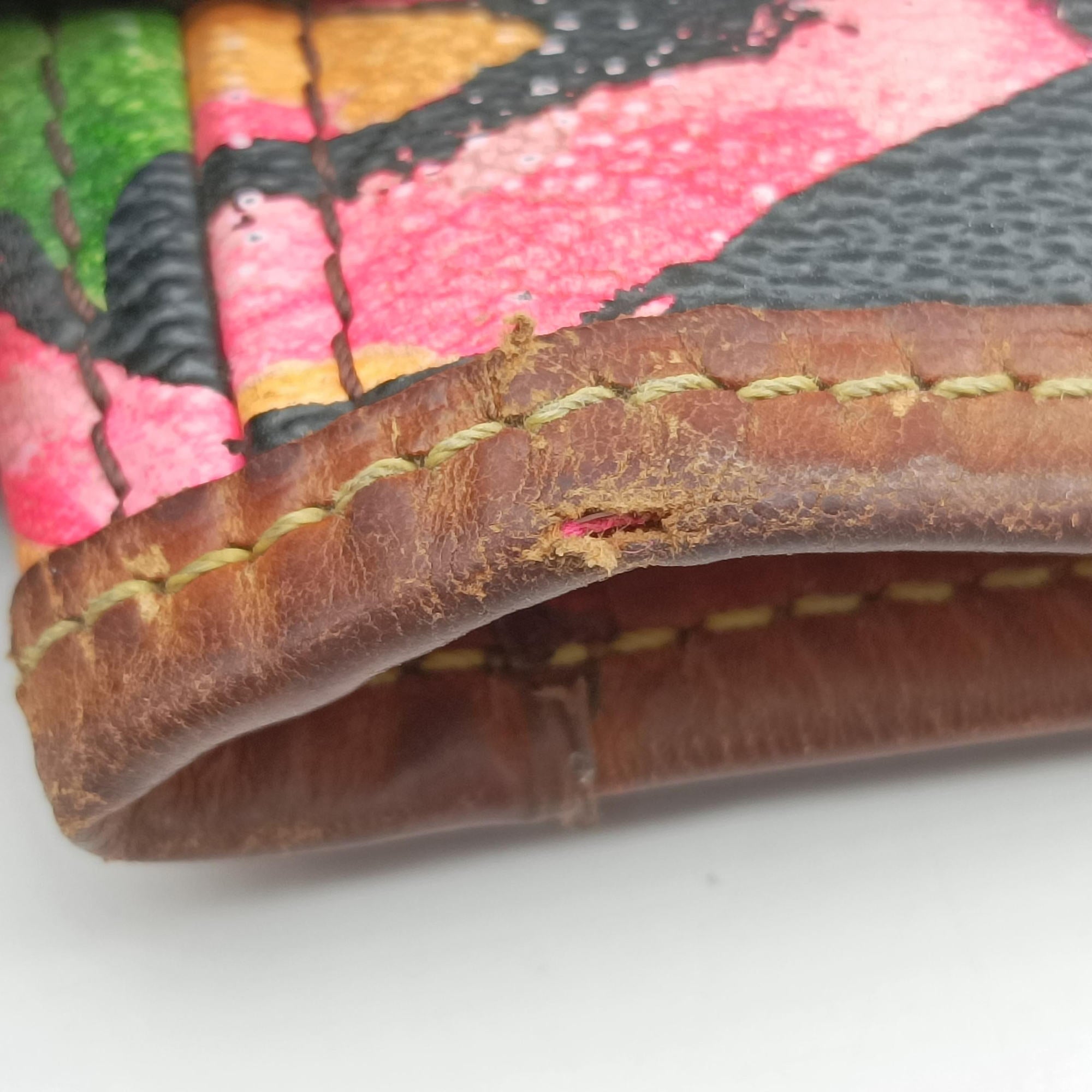Pre-owned Louis Vuitton Neverfull MM brown×multi Monogram rose M48613 handbag | stylenewstar