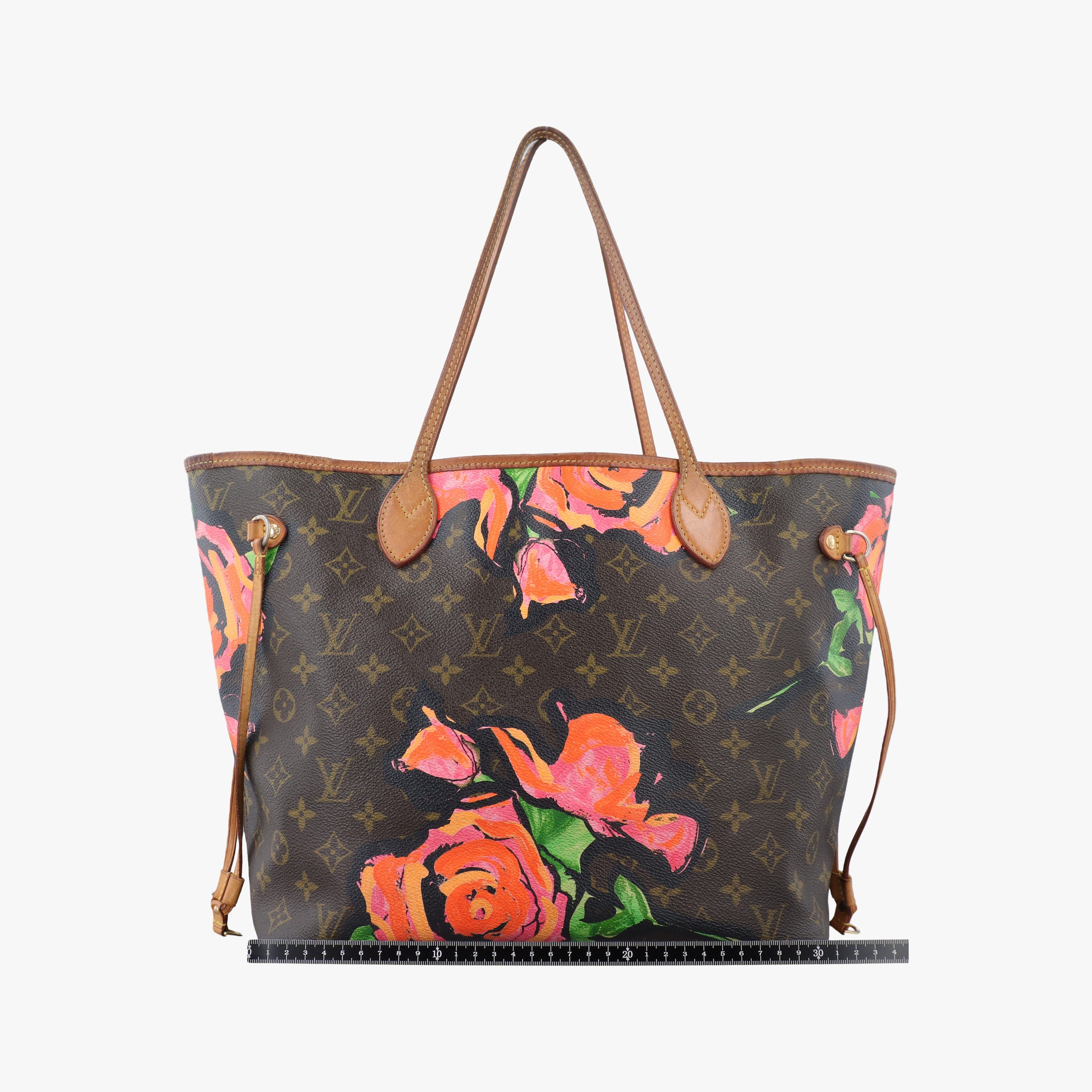 Pre-owned Louis Vuitton Neverfull MM brown×multi Monogram rose M48613 handbag | stylenewstar