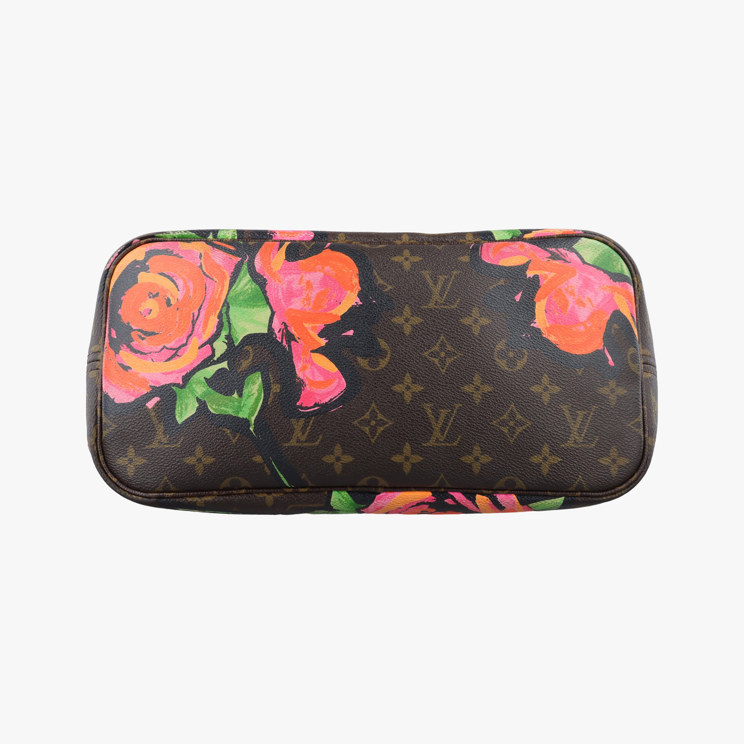 Pre-owned Louis Vuitton Neverfull MM brown×multi Monogram rose M48613 handbag | stylenewstar