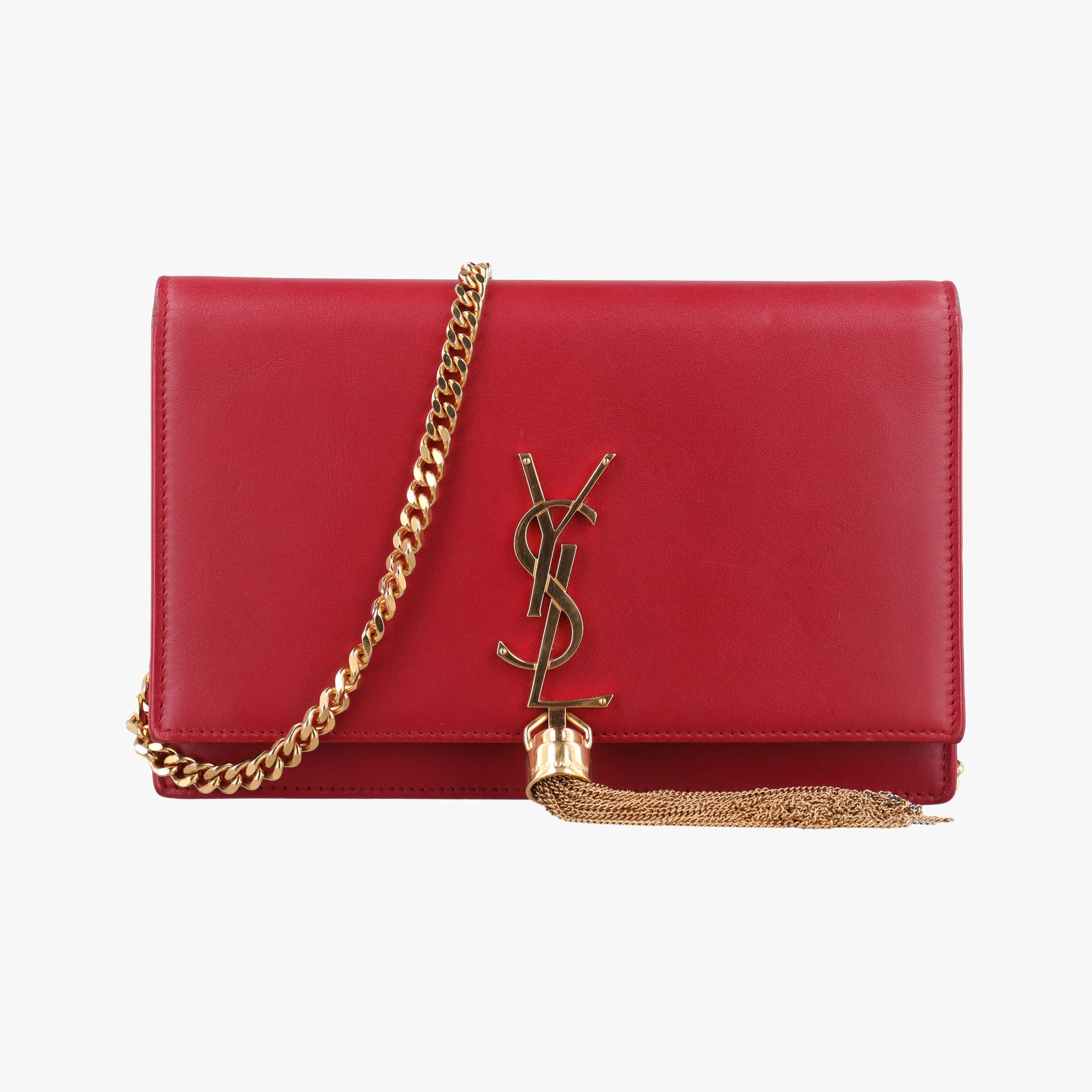 Vintage Yves Saint Laurent KATE Red Leather 452159 shoulderbag | stylenewstar