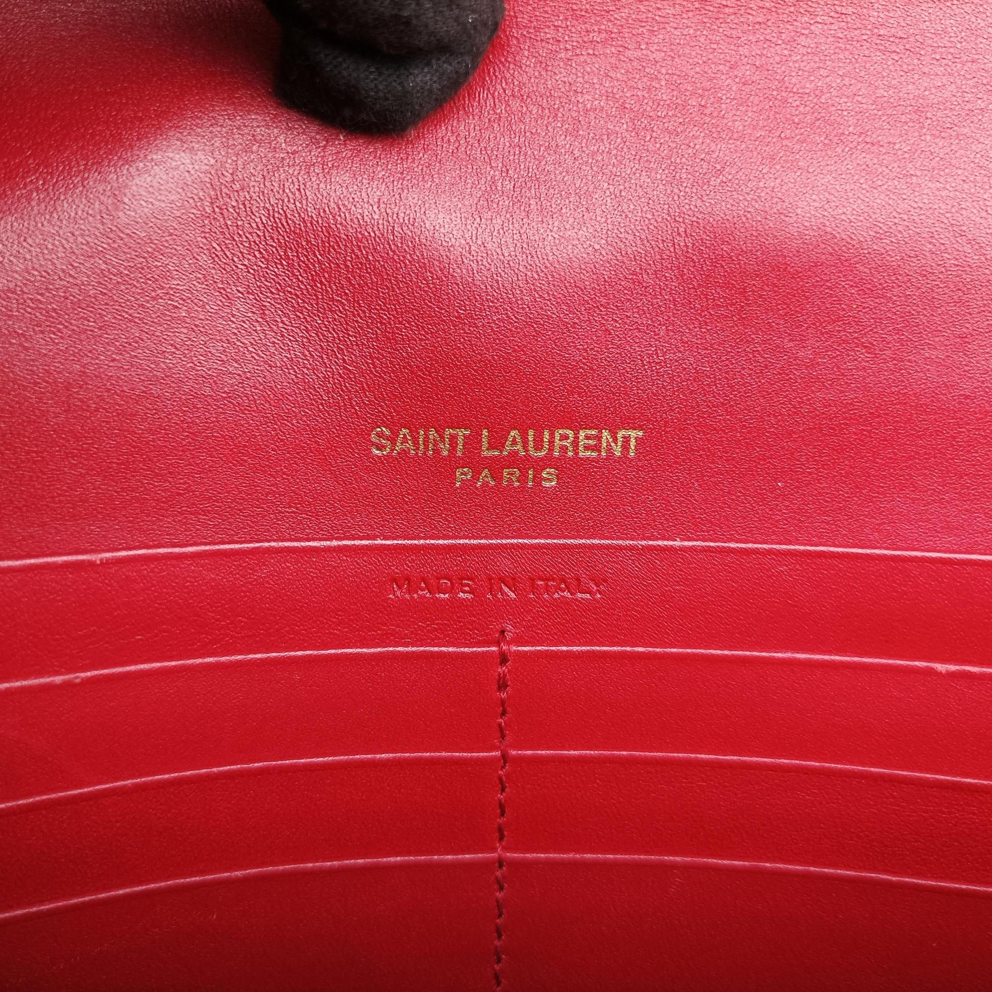 Vintage Yves Saint Laurent KATE Red Leather 452159 shoulderbag | stylenewstar