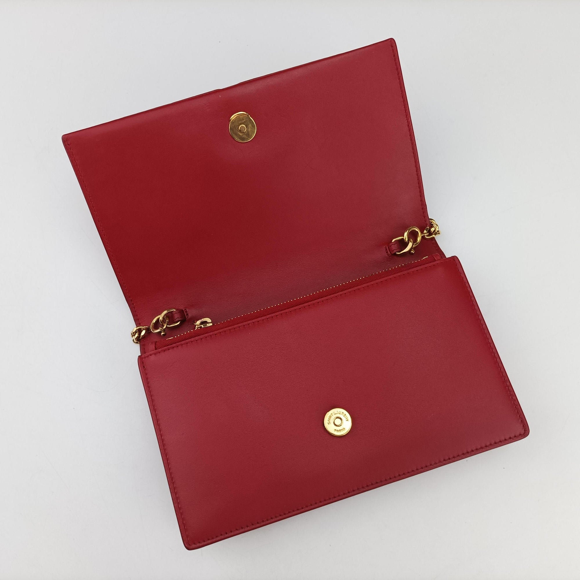 Vintage Yves Saint Laurent KATE Red Leather 452159 shoulderbag | stylenewstar