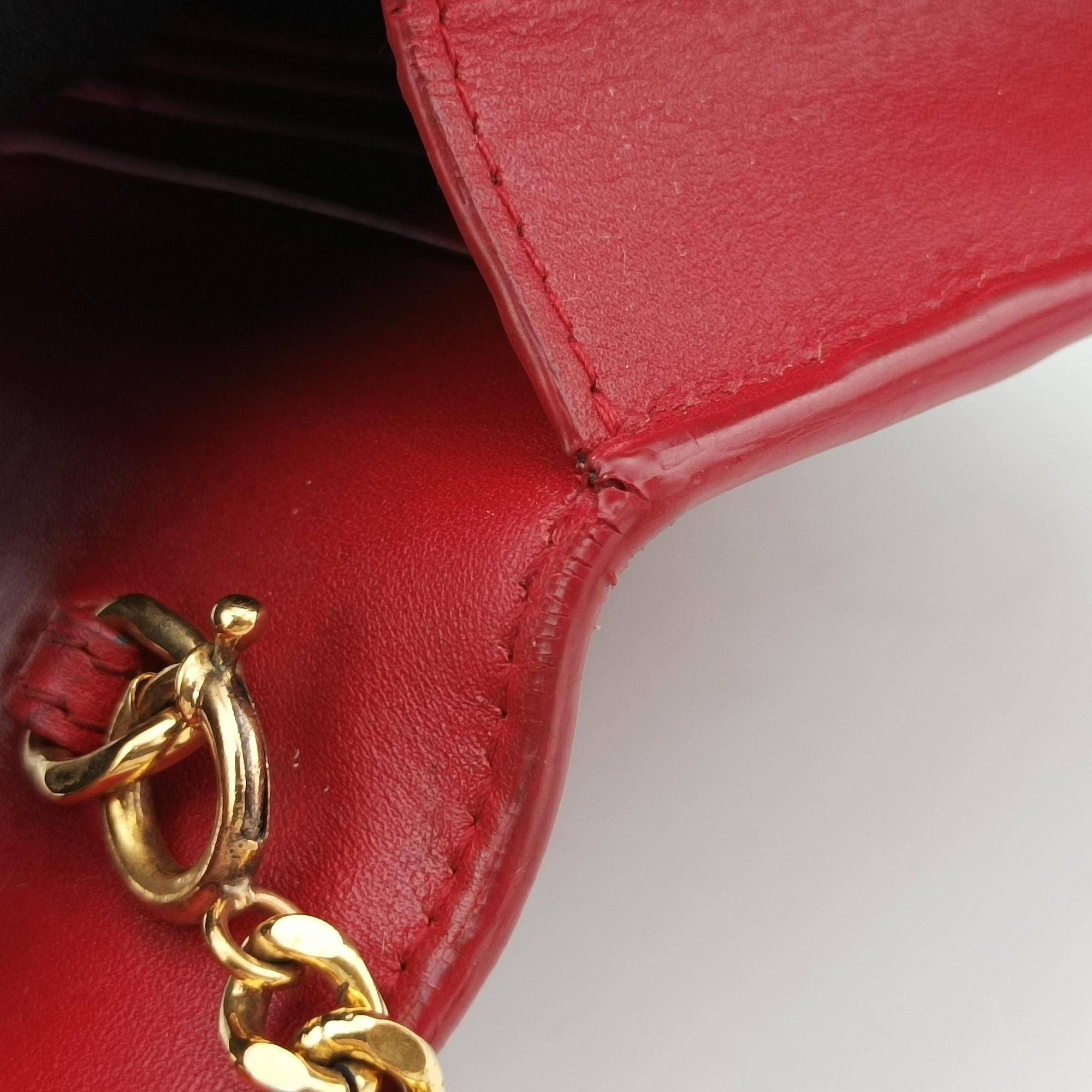 Vintage Yves Saint Laurent KATE Red Leather 452159 shoulderbag | stylenewstar