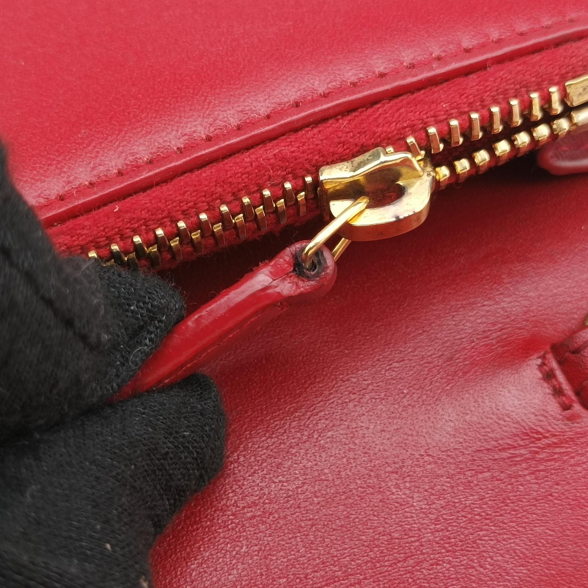 Vintage Yves Saint Laurent KATE Red Leather 452159 shoulderbag | stylenewstar