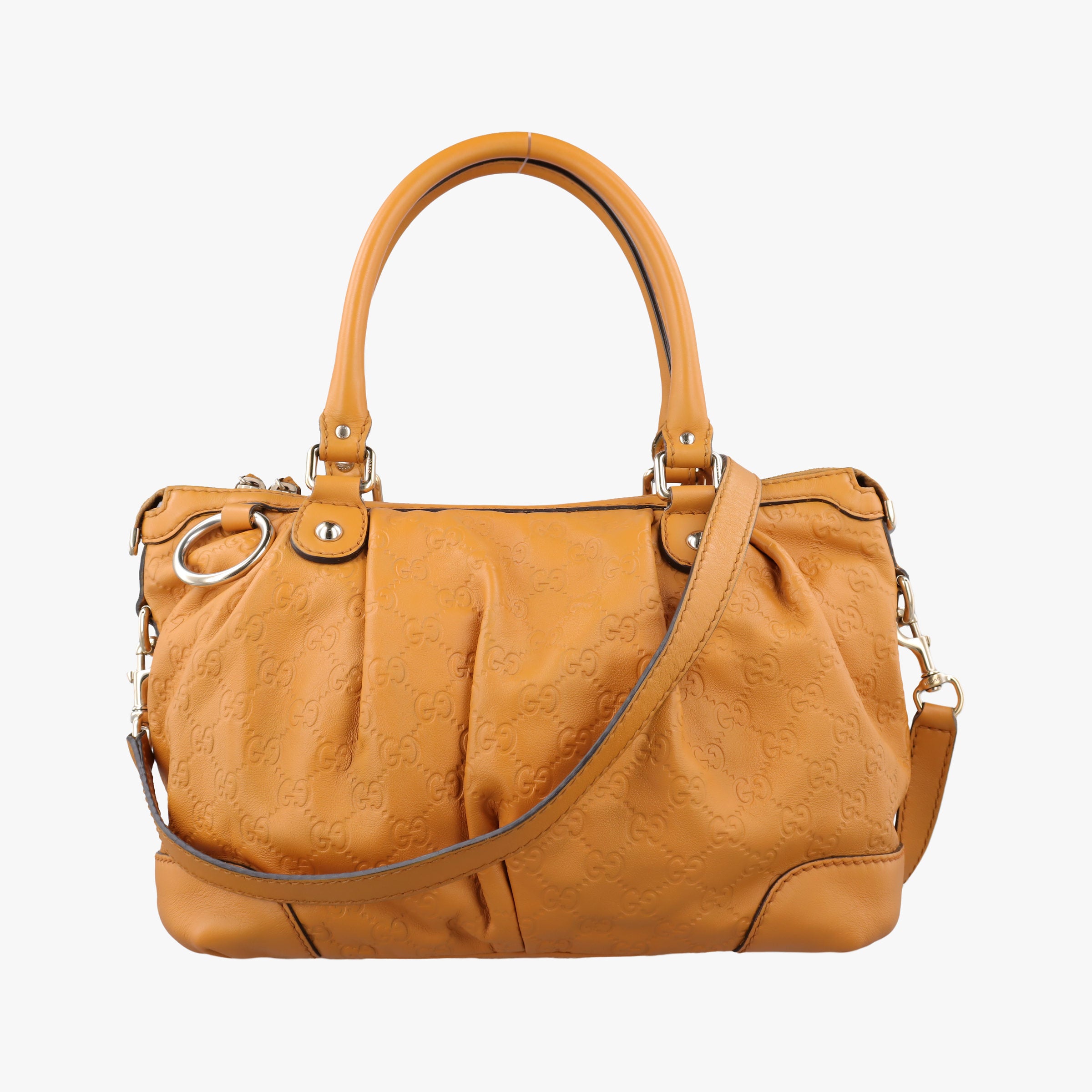 Pre-owned Gucci Sukey Yellow Leather 247902 shoulderbag | stylenewstar