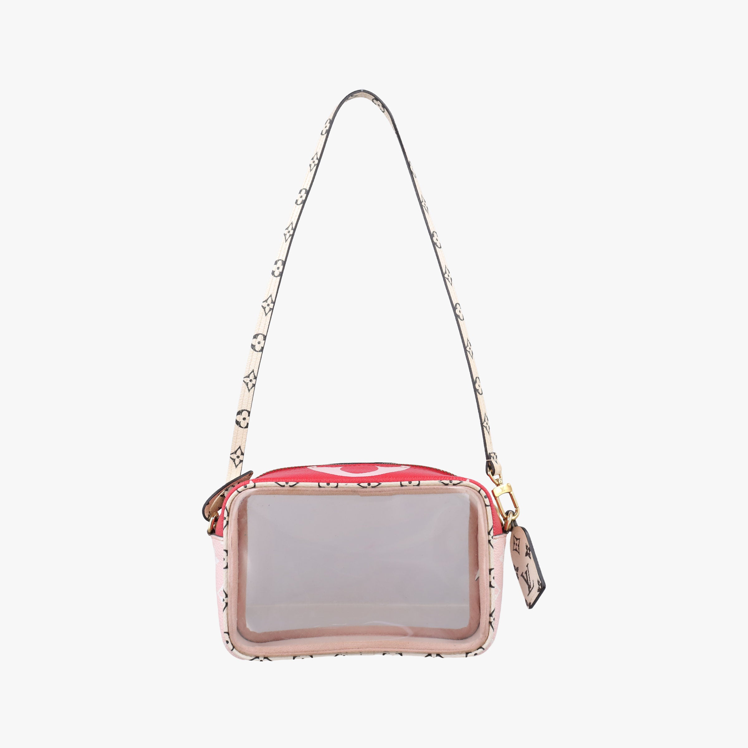Pre-owned Louis Vuitton Beach Pouch ROUGE Monogram Giant M67601 shoulderbag | stylenewstar