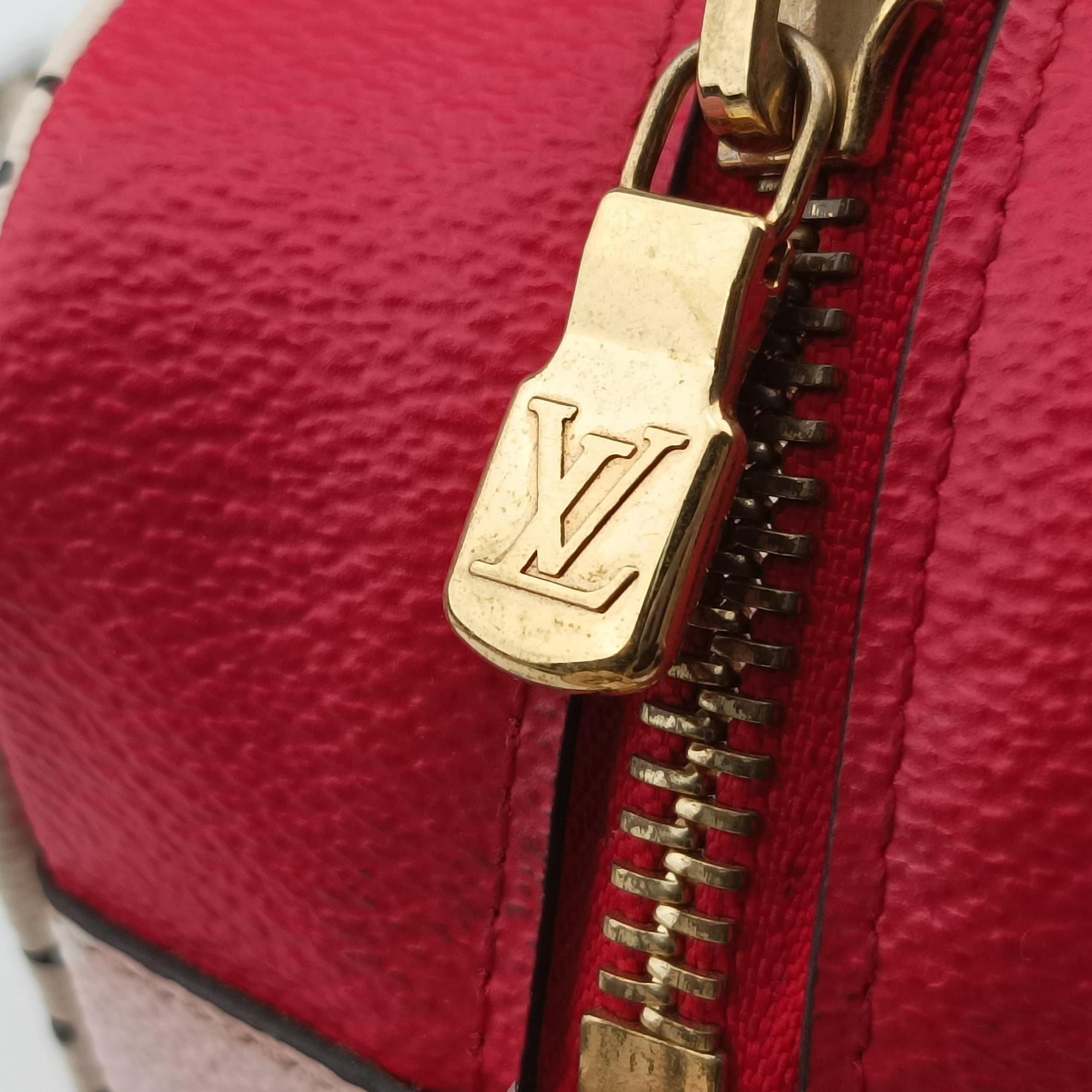 Pre-owned Louis Vuitton Beach Pouch ROUGE Monogram Giant M67601 shoulderbag | stylenewstar