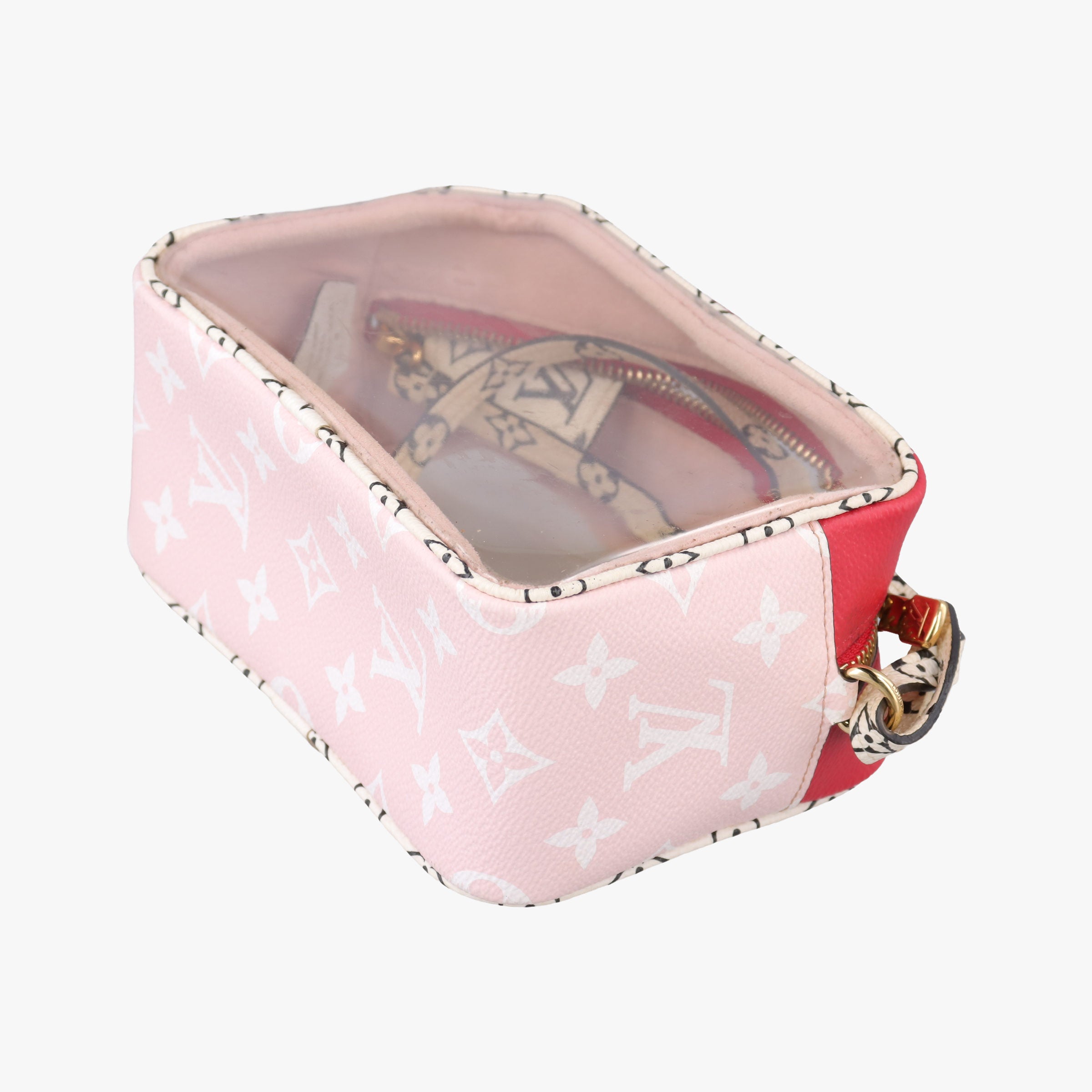 Pre-owned Louis Vuitton Beach Pouch ROUGE Monogram Giant M67601 shoulderbag | stylenewstar