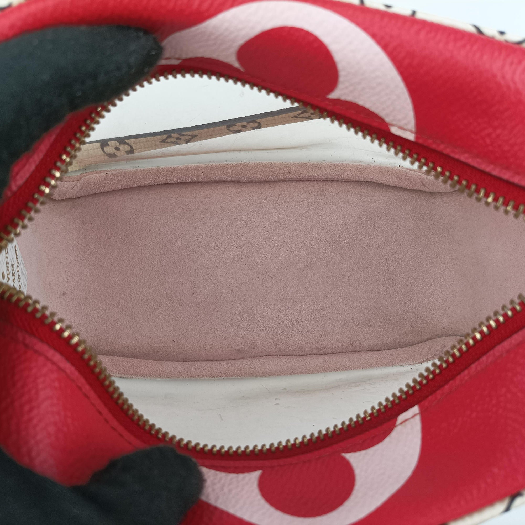 Pre-owned Louis Vuitton Beach Pouch ROUGE Monogram Giant M67601 shoulderbag | stylenewstar
