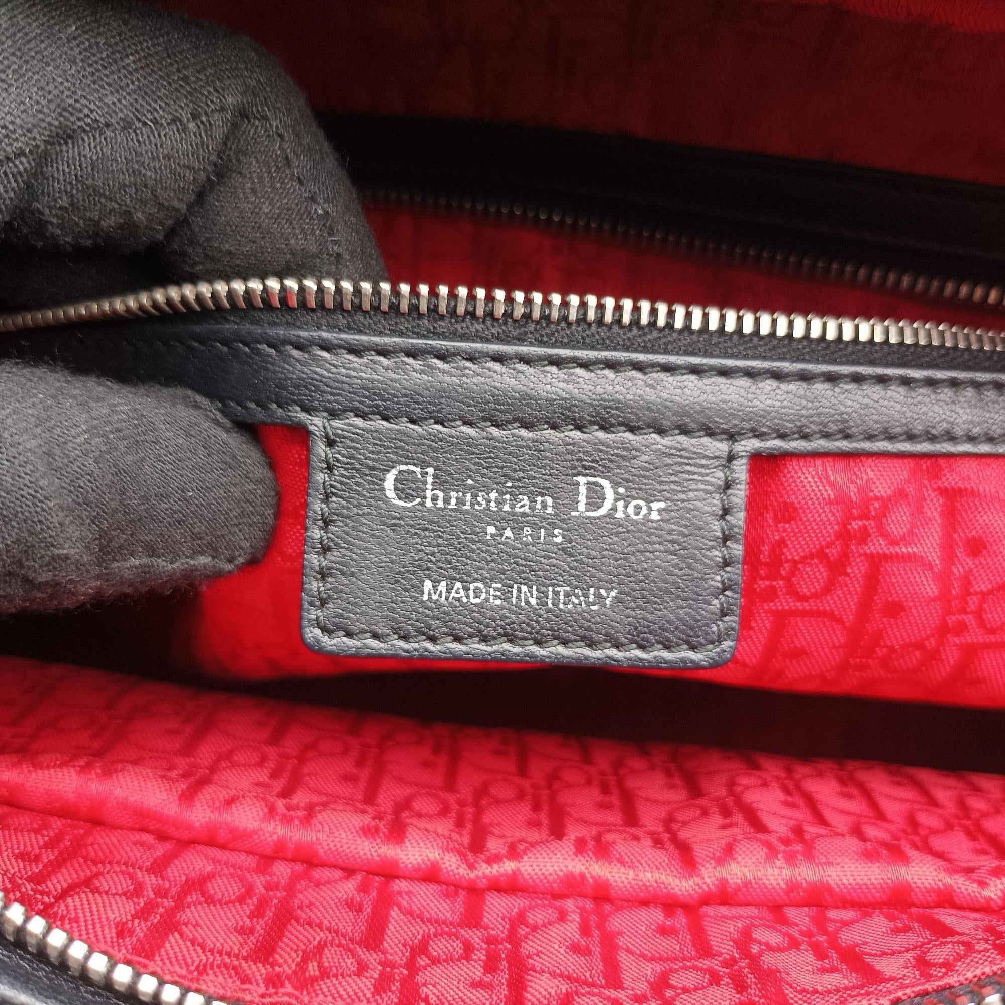 Pre-owned Christian Dior Lady Dior Black lambskin  handbag | stylenewstar