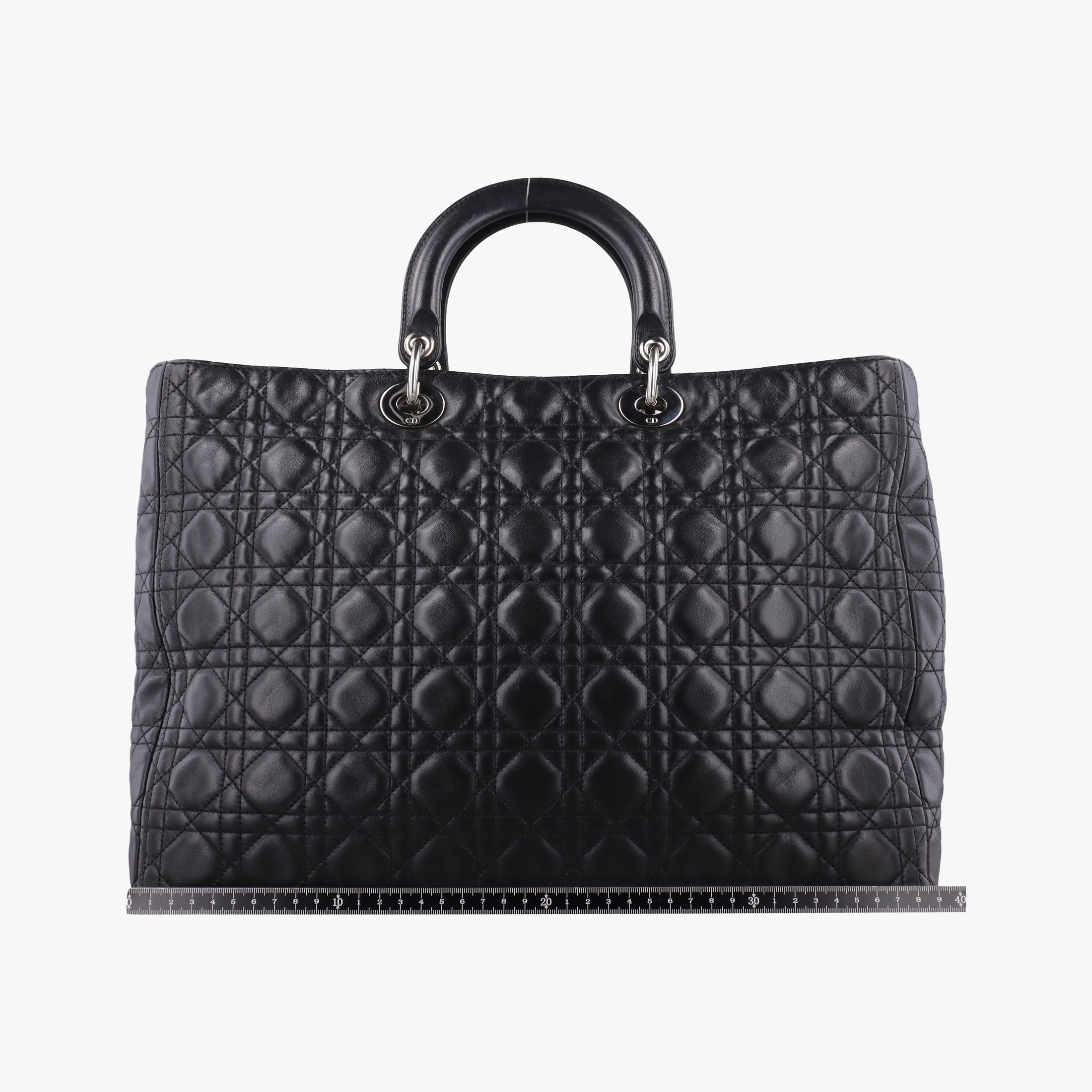 Pre-owned Christian Dior Lady Dior Black lambskin  handbag | stylenewstar