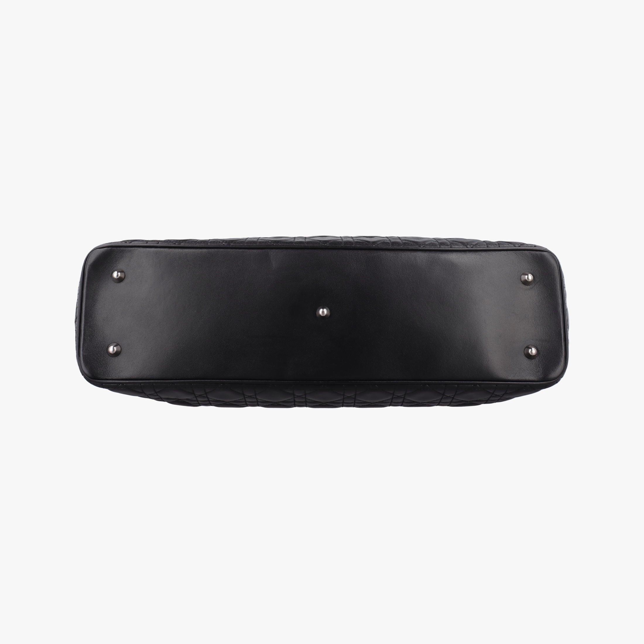 Pre-owned Christian Dior Lady Dior Black lambskin  handbag | stylenewstar