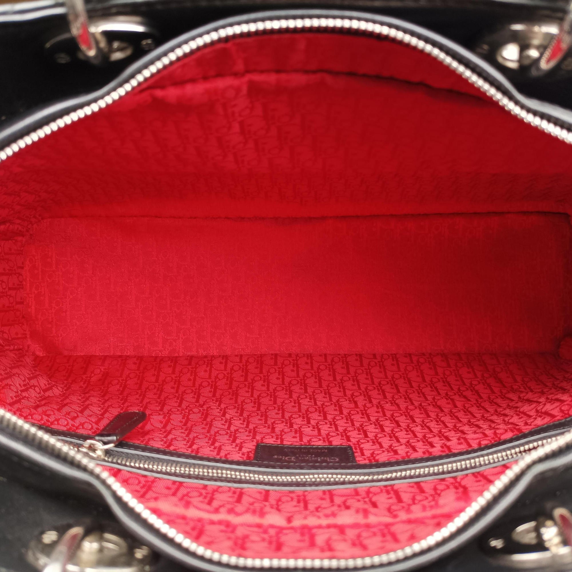 Pre-owned Christian Dior Lady Dior Black lambskin  handbag | stylenewstar
