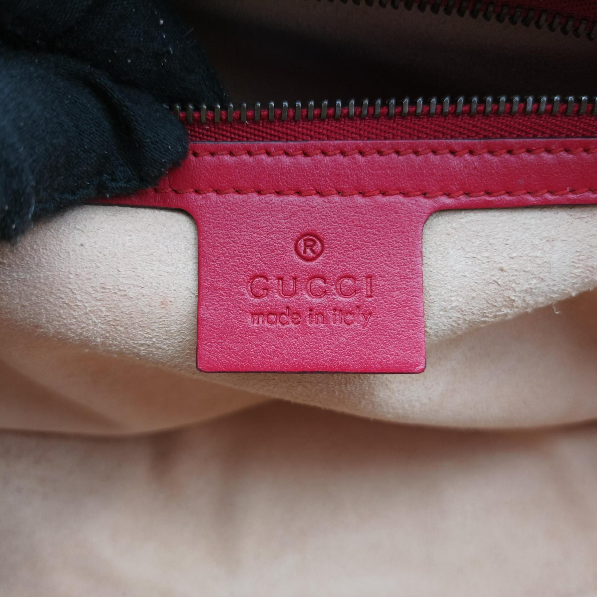 Pre-owned Gucci GG Marmont Red Leather 498100 shoulderbag | stylenewstar