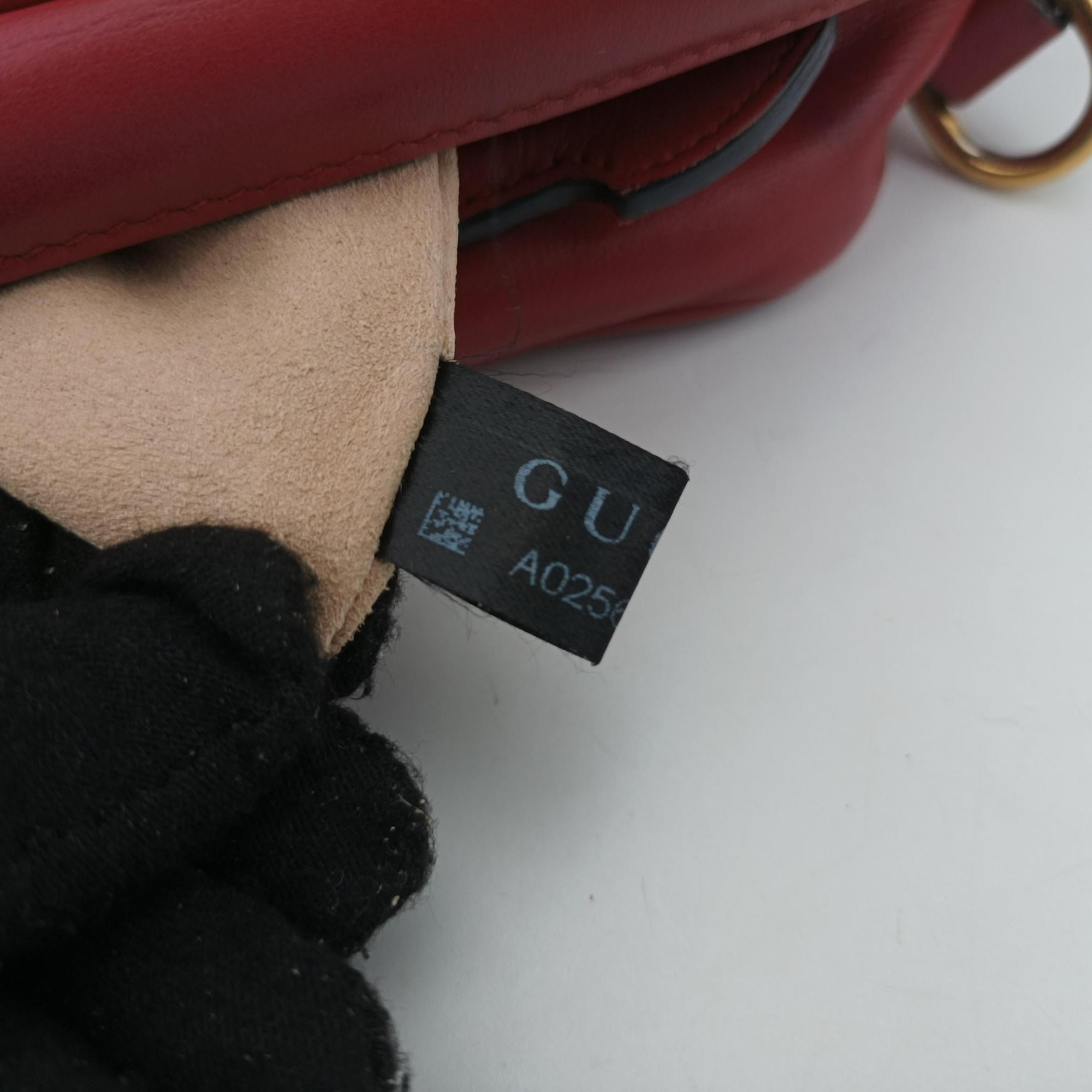 Pre-owned Gucci GG Marmont Red Leather 498100 shoulderbag | stylenewstar