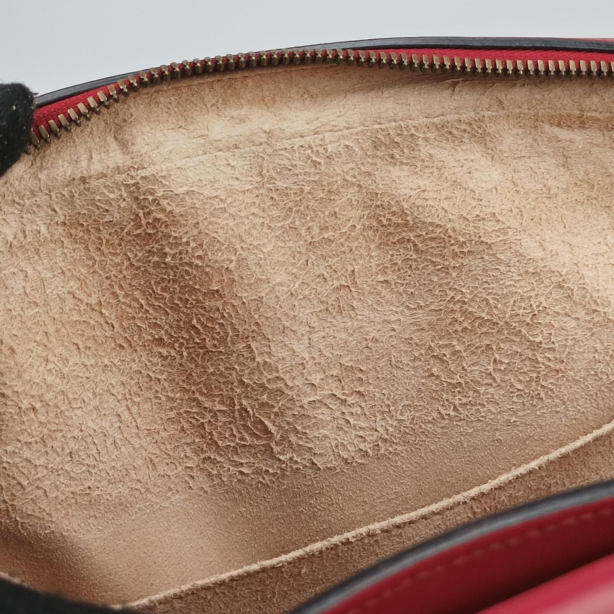 Pre-owned Gucci GG Marmont Red Leather 498100 shoulderbag | stylenewstar