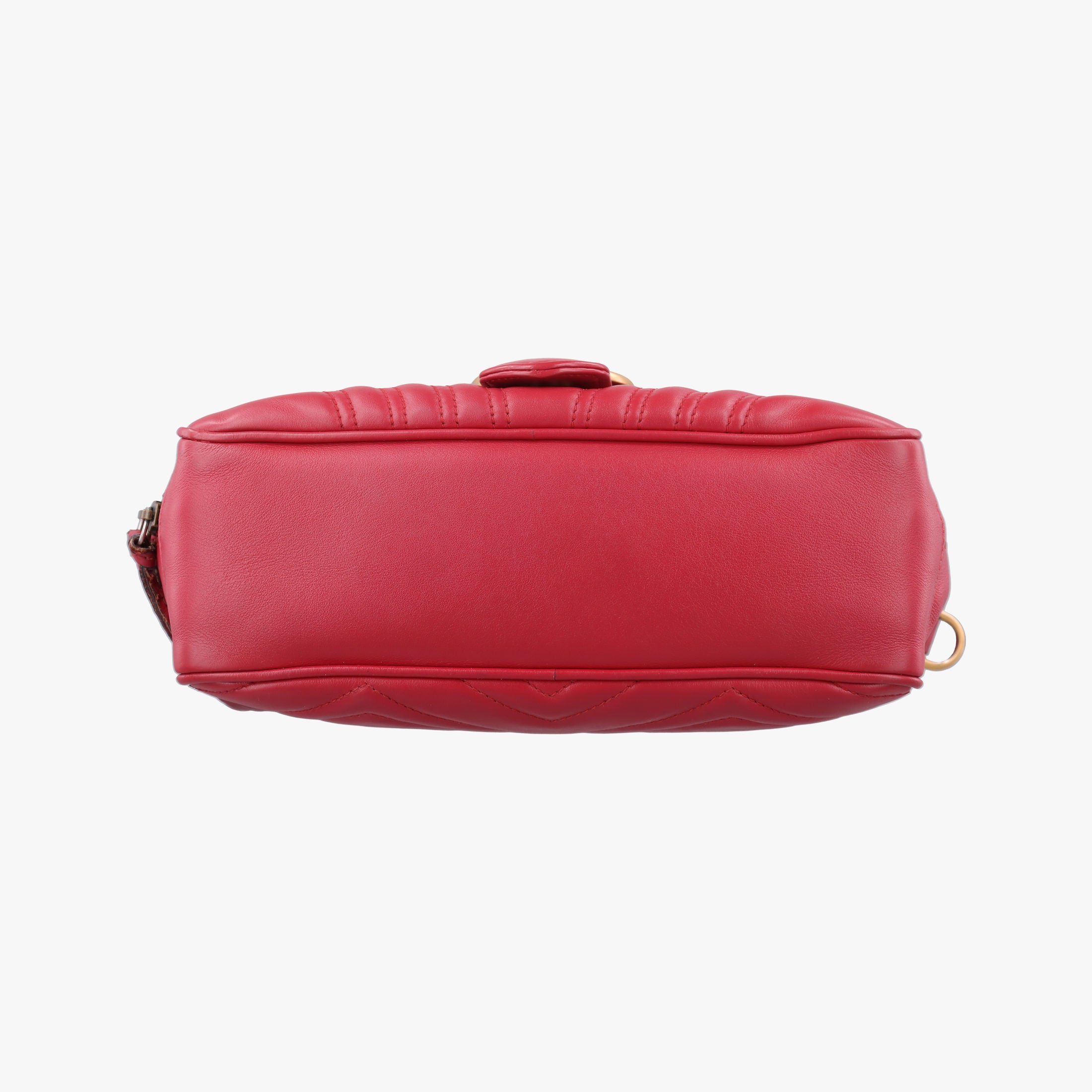 Pre-owned Gucci GG Marmont Red Leather 498100 shoulderbag | stylenewstar