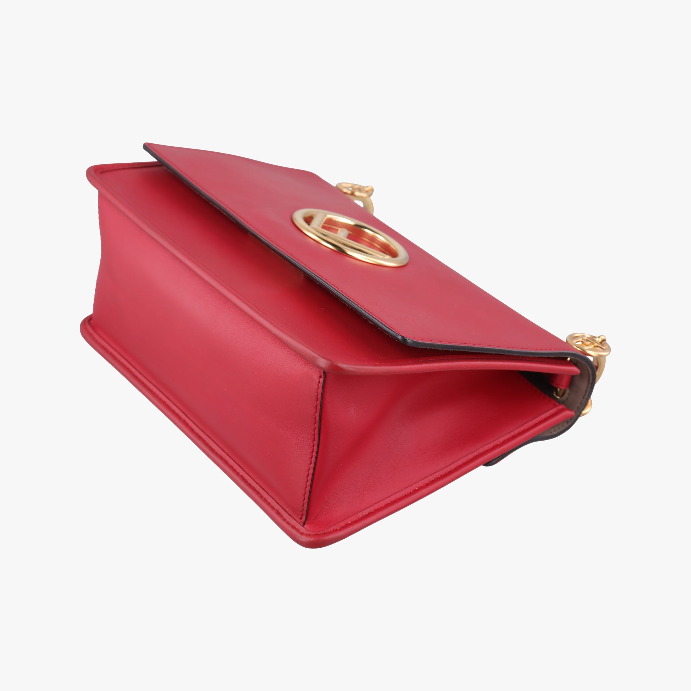 Vintage Fendi Kan I F Red Leather 8BT284 shoulderbag | stylenewstar