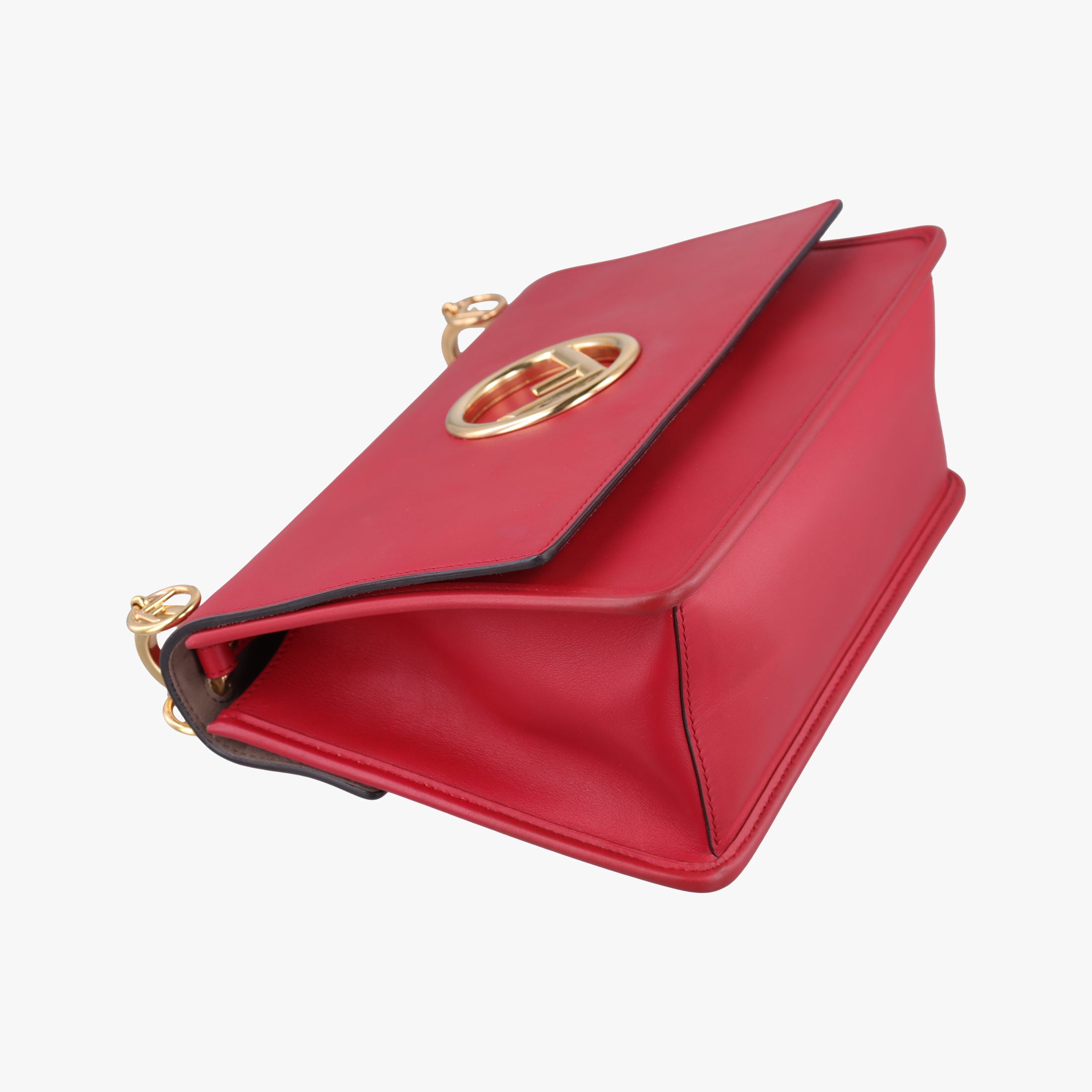 Vintage Fendi Kan I F Red Leather 8BT284 shoulderbag | stylenewstar