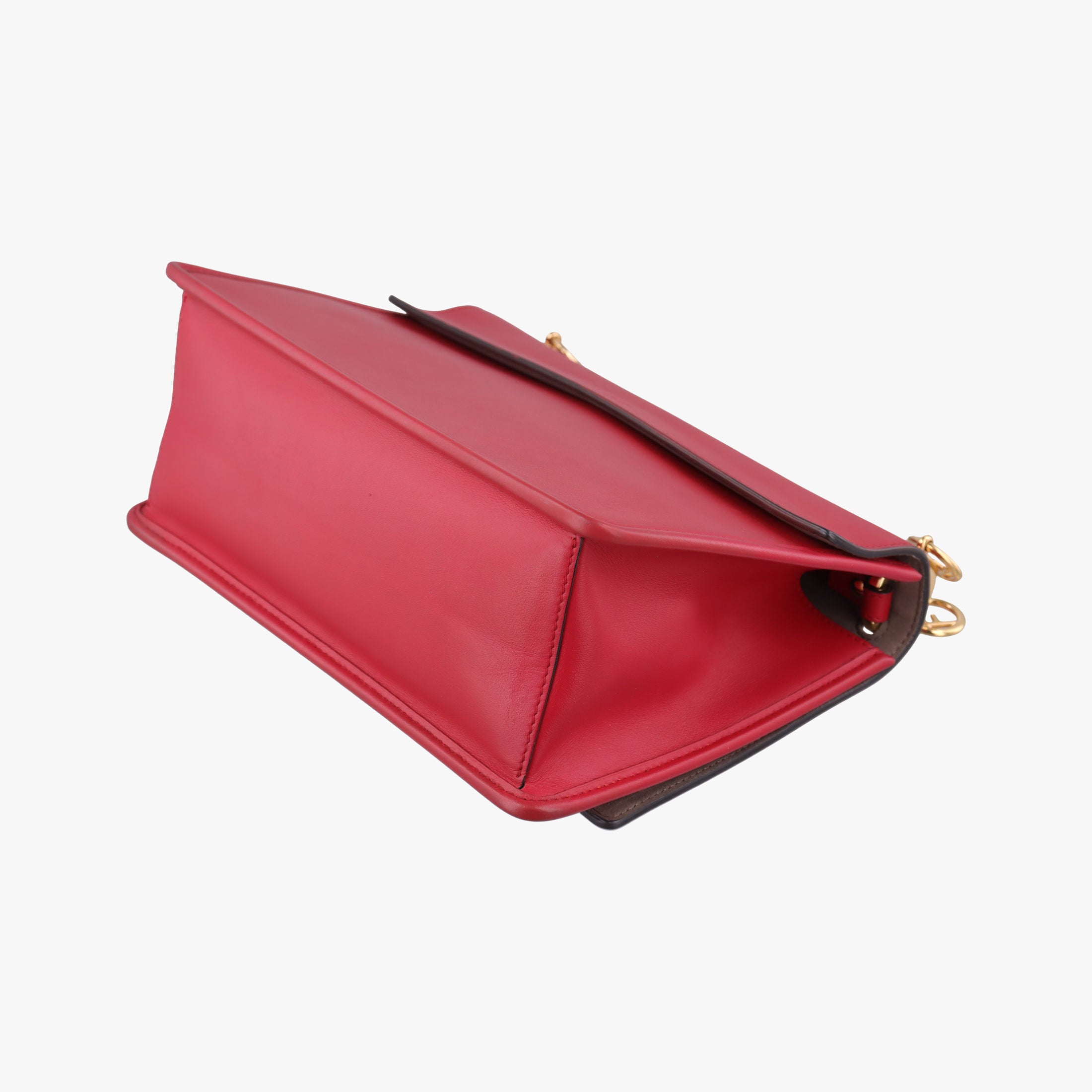 Vintage Fendi Kan I F Red Leather 8BT284 shoulderbag | stylenewstar