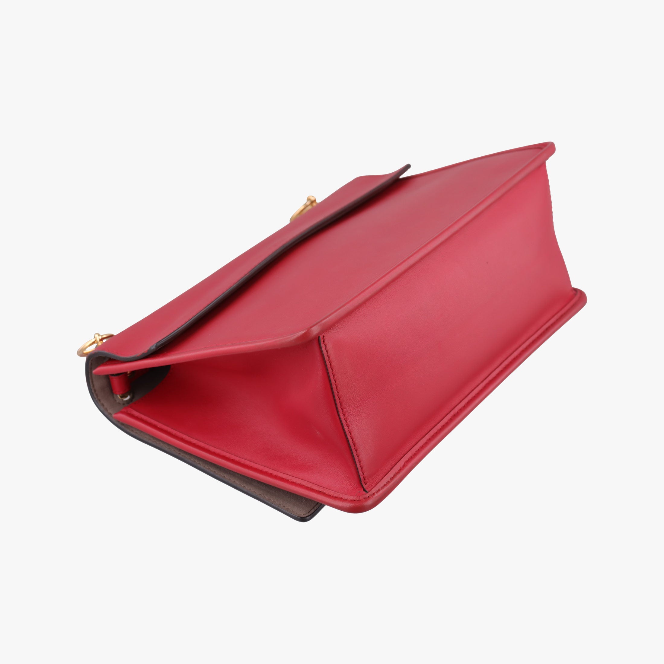 Vintage Fendi Kan I F Red Leather 8BT284 shoulderbag | stylenewstar