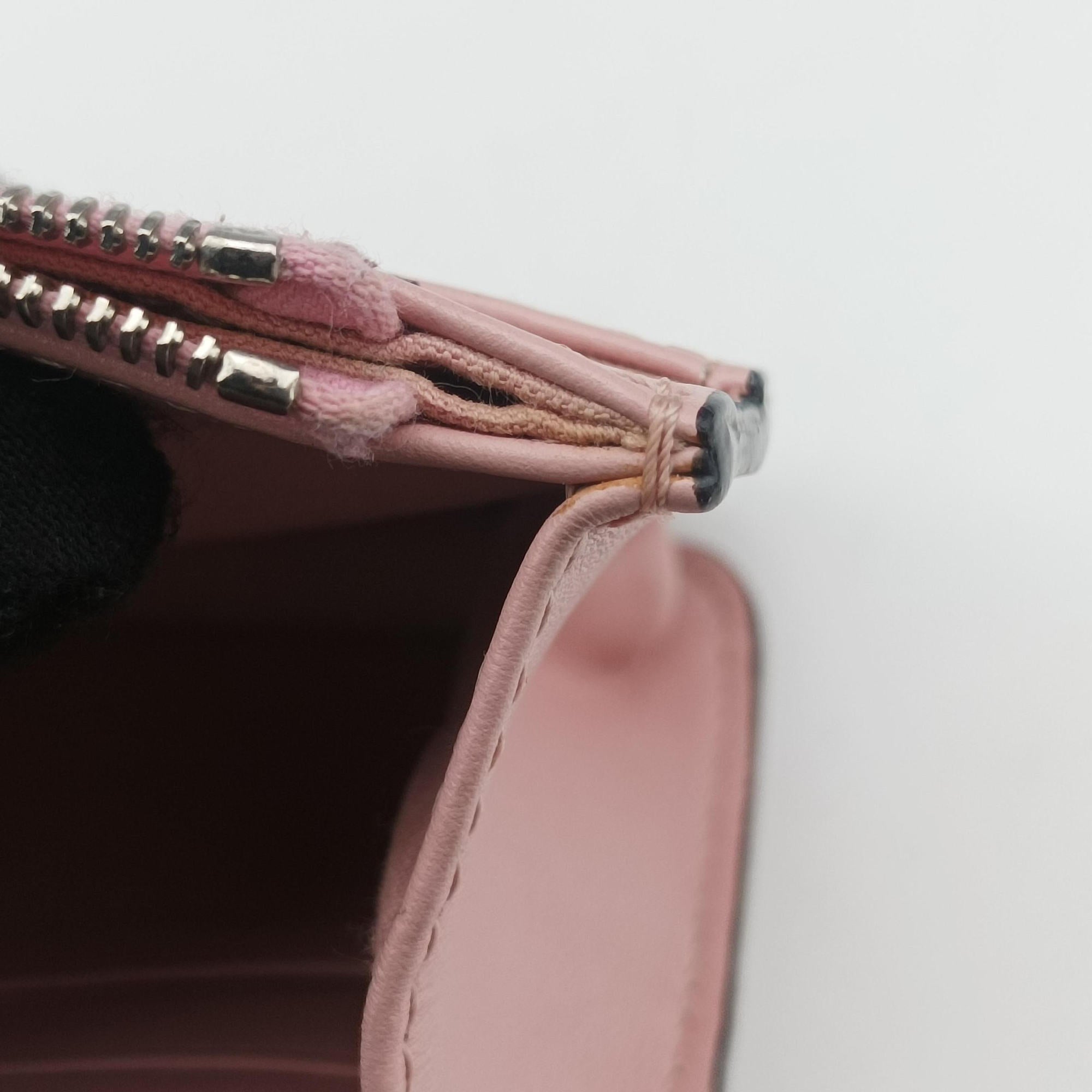Secondhand Fendi Monster Eyes Continental pink×Multicolour Leather 8M0346 shoulderbag | stylenewstar