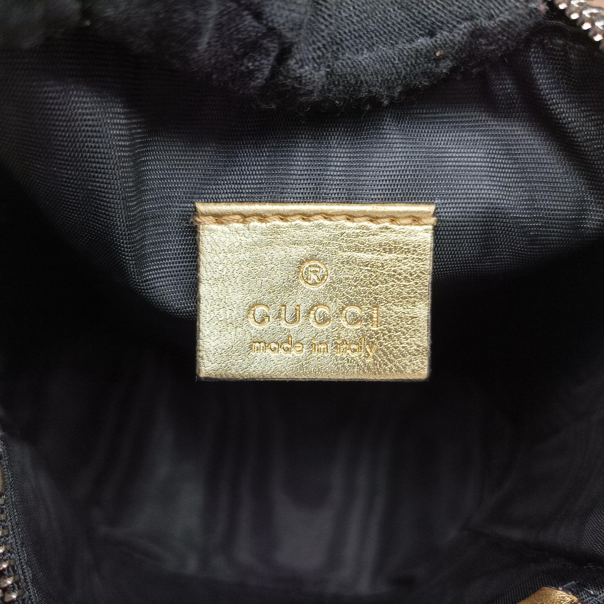 Secondhand Gucci SEGA collaboration GUCCY print Golden Leather 511189 shoulderbag | stylenewstar