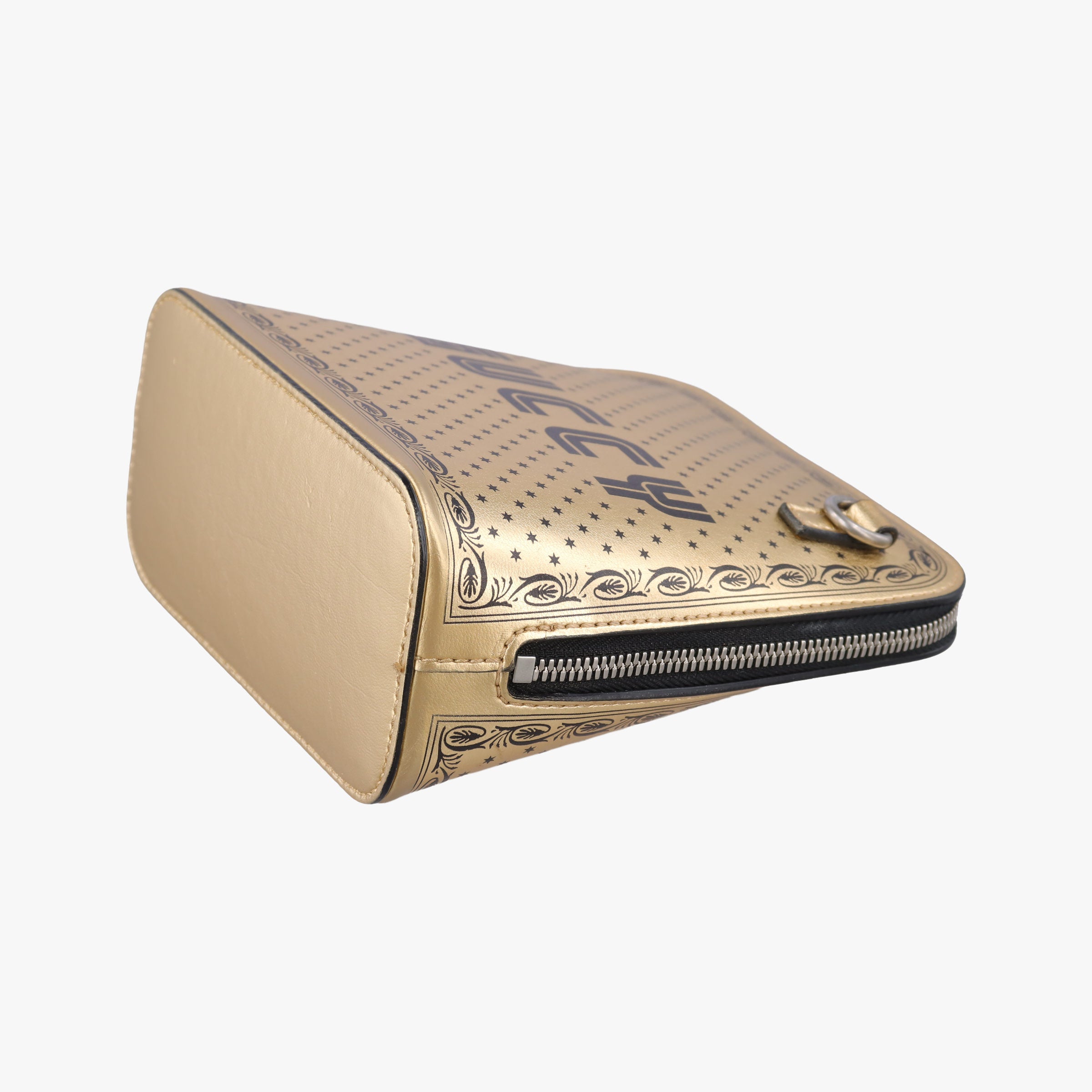 Secondhand Gucci SEGA collaboration GUCCY print Golden Leather 511189 shoulderbag | stylenewstar