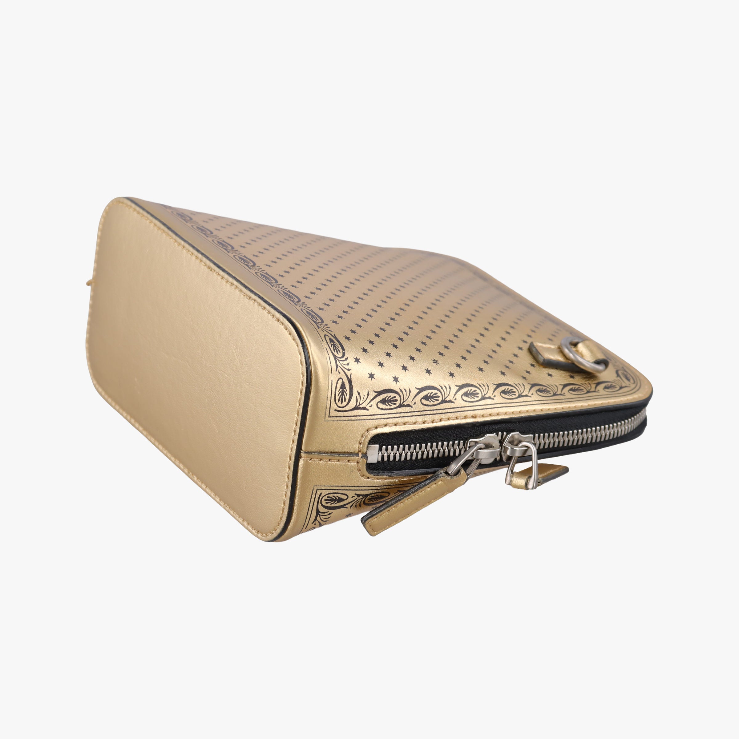 Secondhand Gucci SEGA collaboration GUCCY print Golden Leather 511189 shoulderbag | stylenewstar
