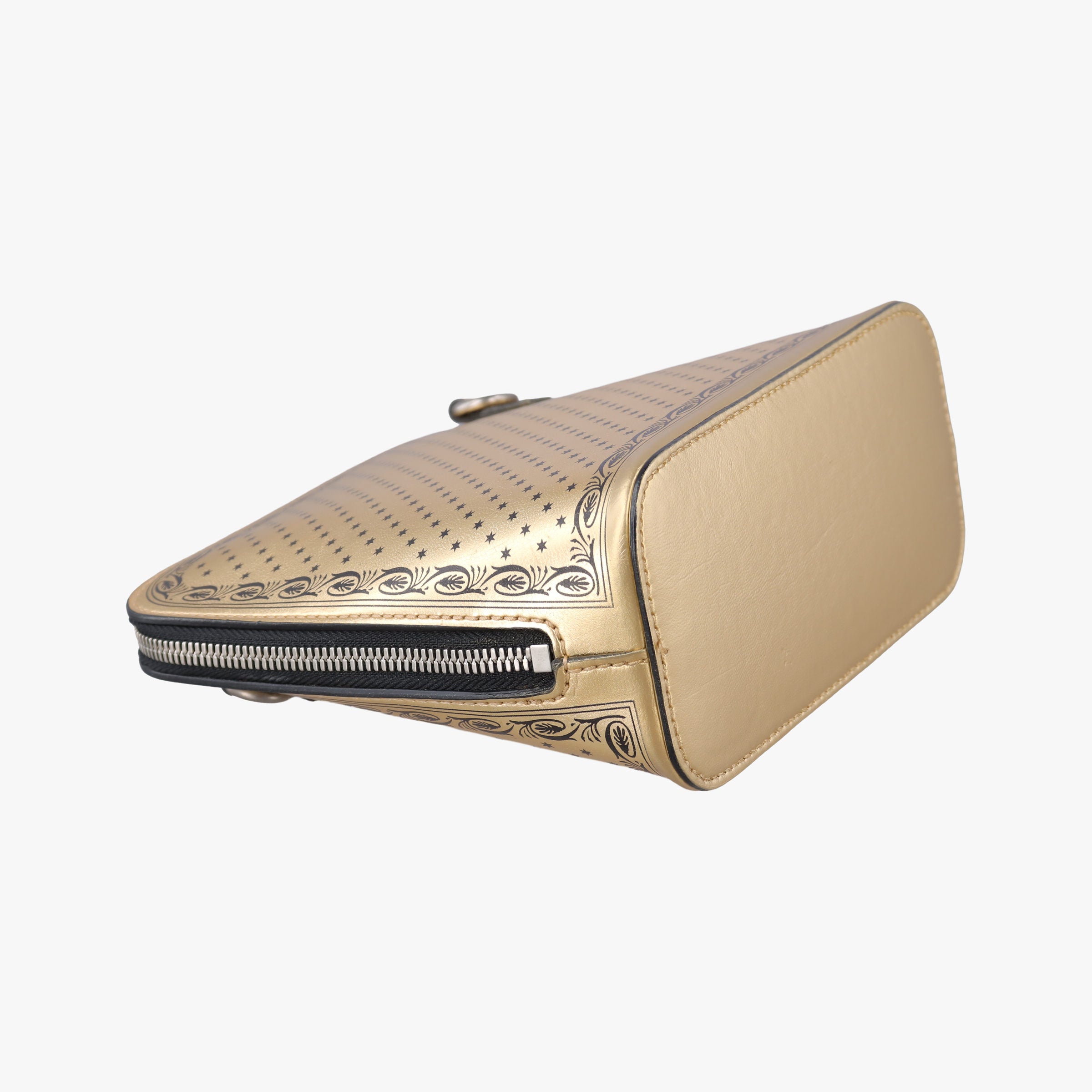 Secondhand Gucci SEGA collaboration GUCCY print Golden Leather 511189 shoulderbag | stylenewstar