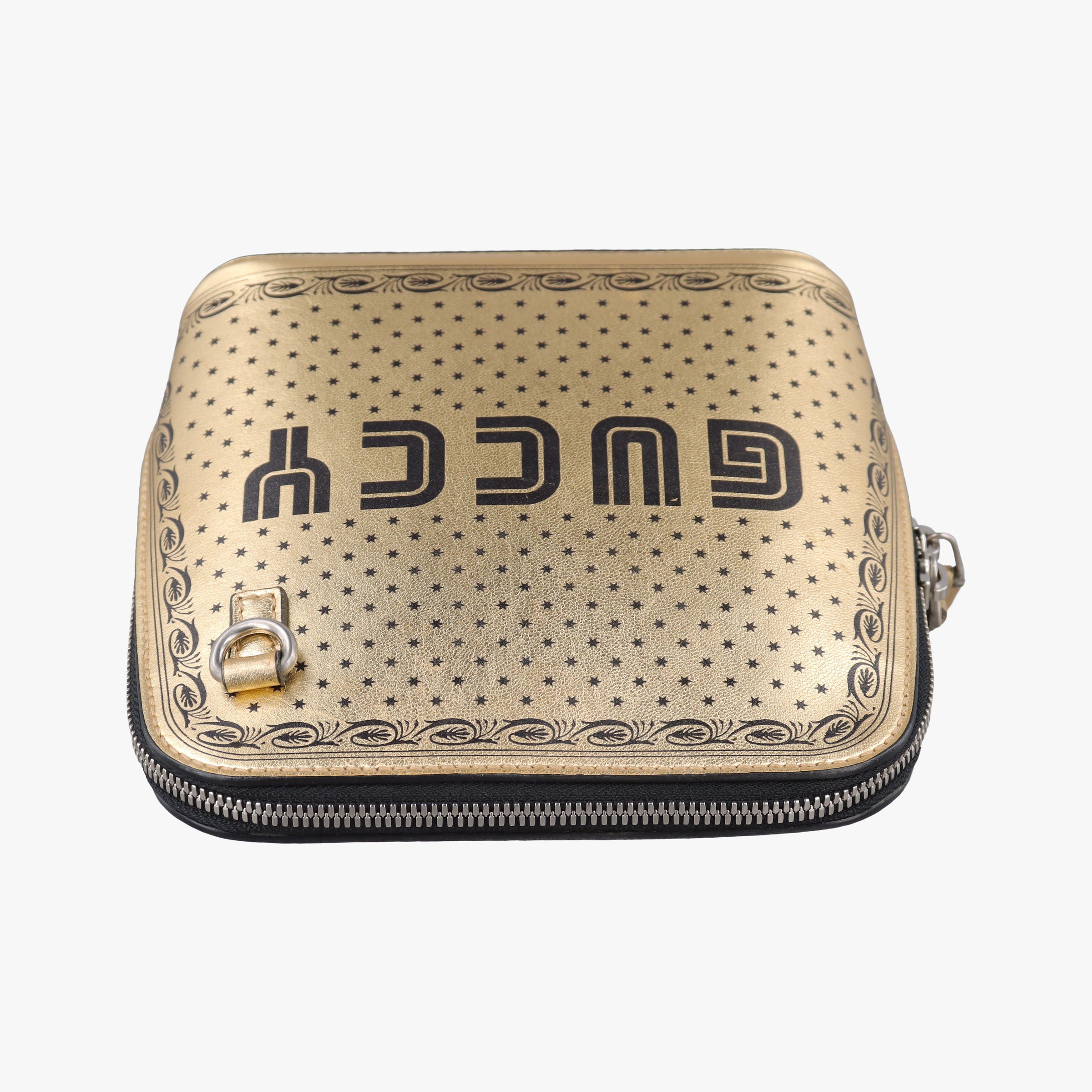 Secondhand Gucci SEGA collaboration GUCCY print Golden Leather 511189 shoulderbag | stylenewstar