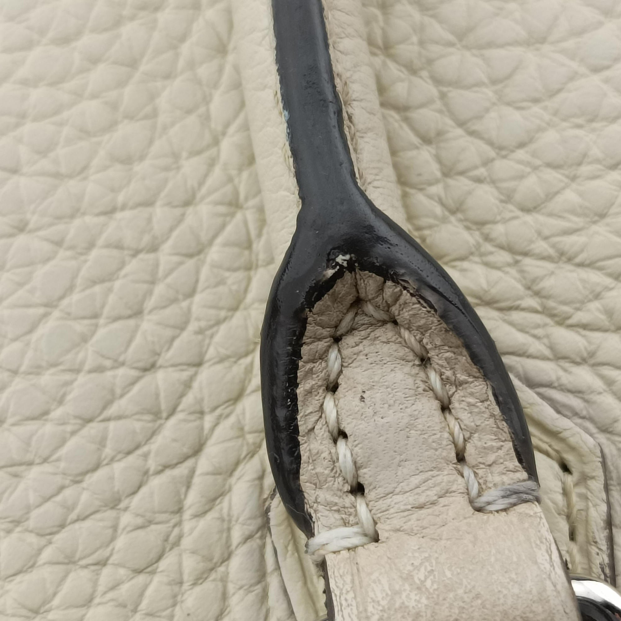 Pre-owned Louis Vuitton Parnassea Alma Blanc Casse Taurillon Leather M48878 shoulderbag | stylenewstar