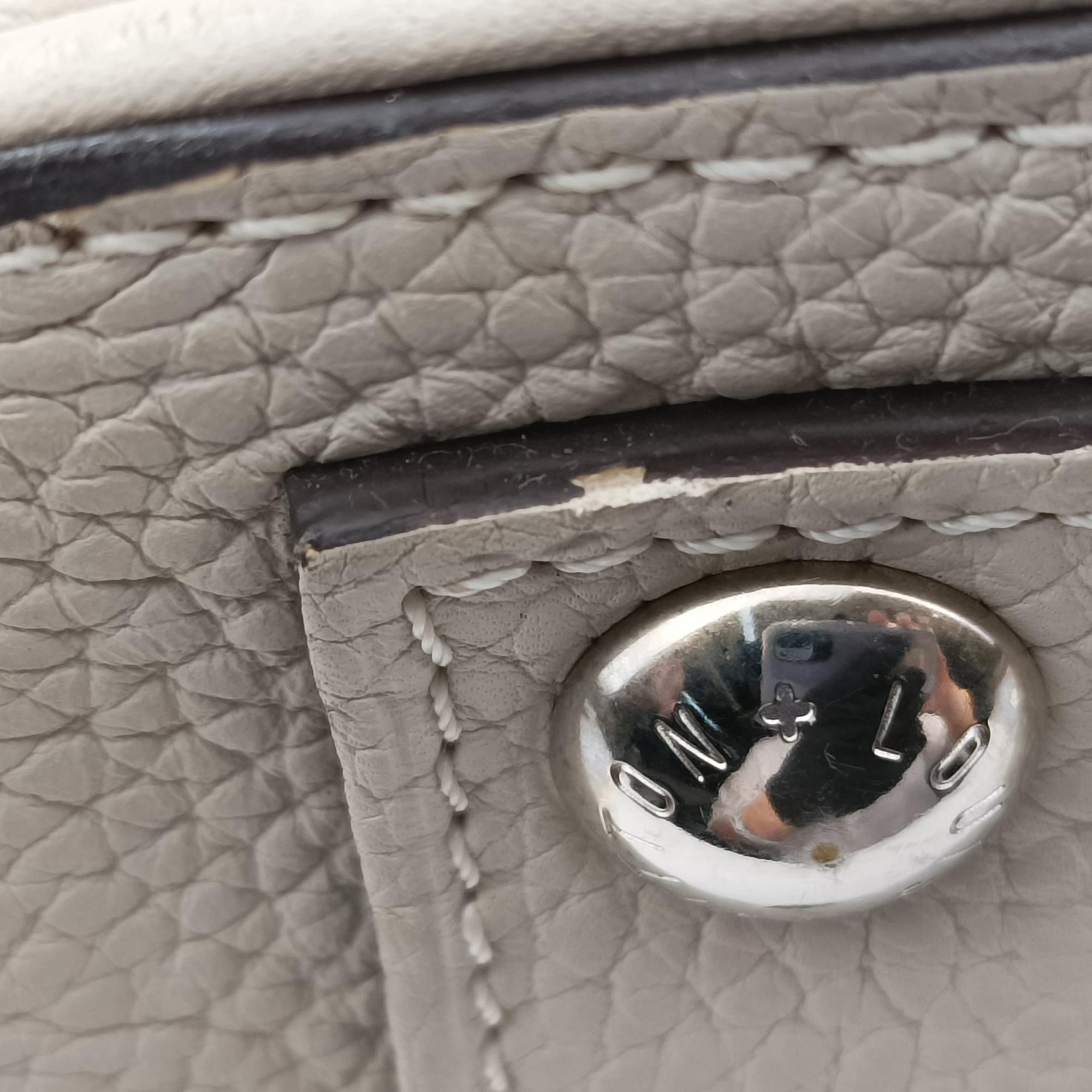 Pre-owned Louis Vuitton Parnassea Alma Blanc Casse Taurillon Leather M48878 shoulderbag | stylenewstar