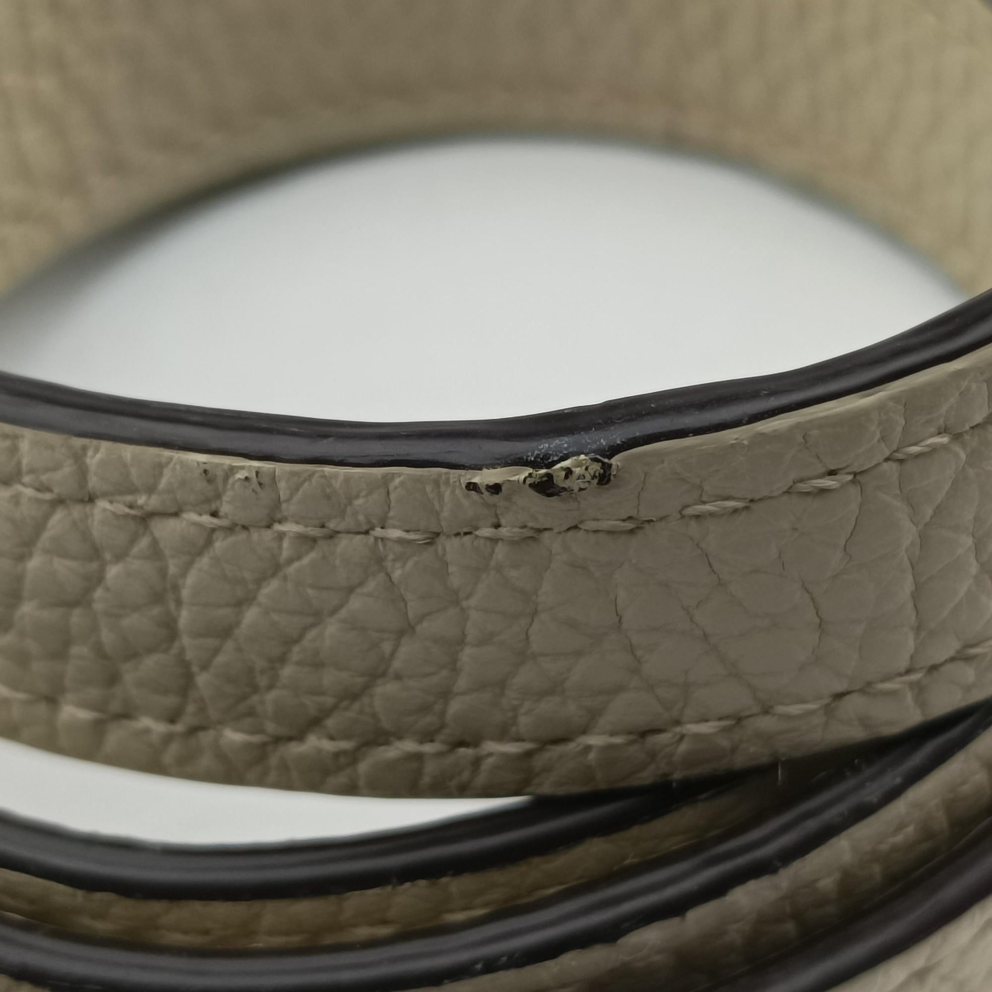 Pre-owned Louis Vuitton Parnassea Alma Blanc Casse Taurillon Leather M48878 shoulderbag | stylenewstar