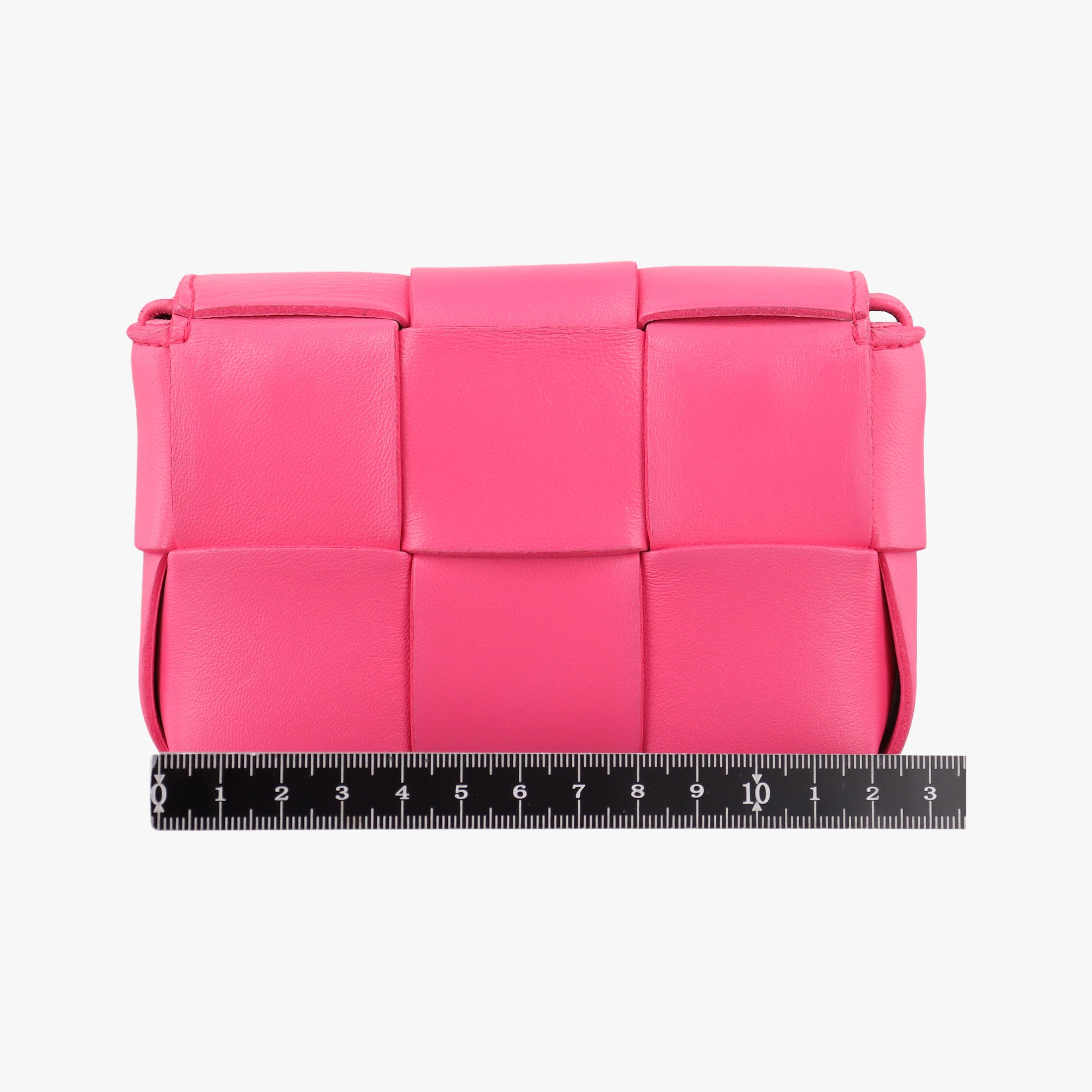 Pre-owned Bottega Veneta candy cassette Pink lambskin  shoulderbag | stylenewstar