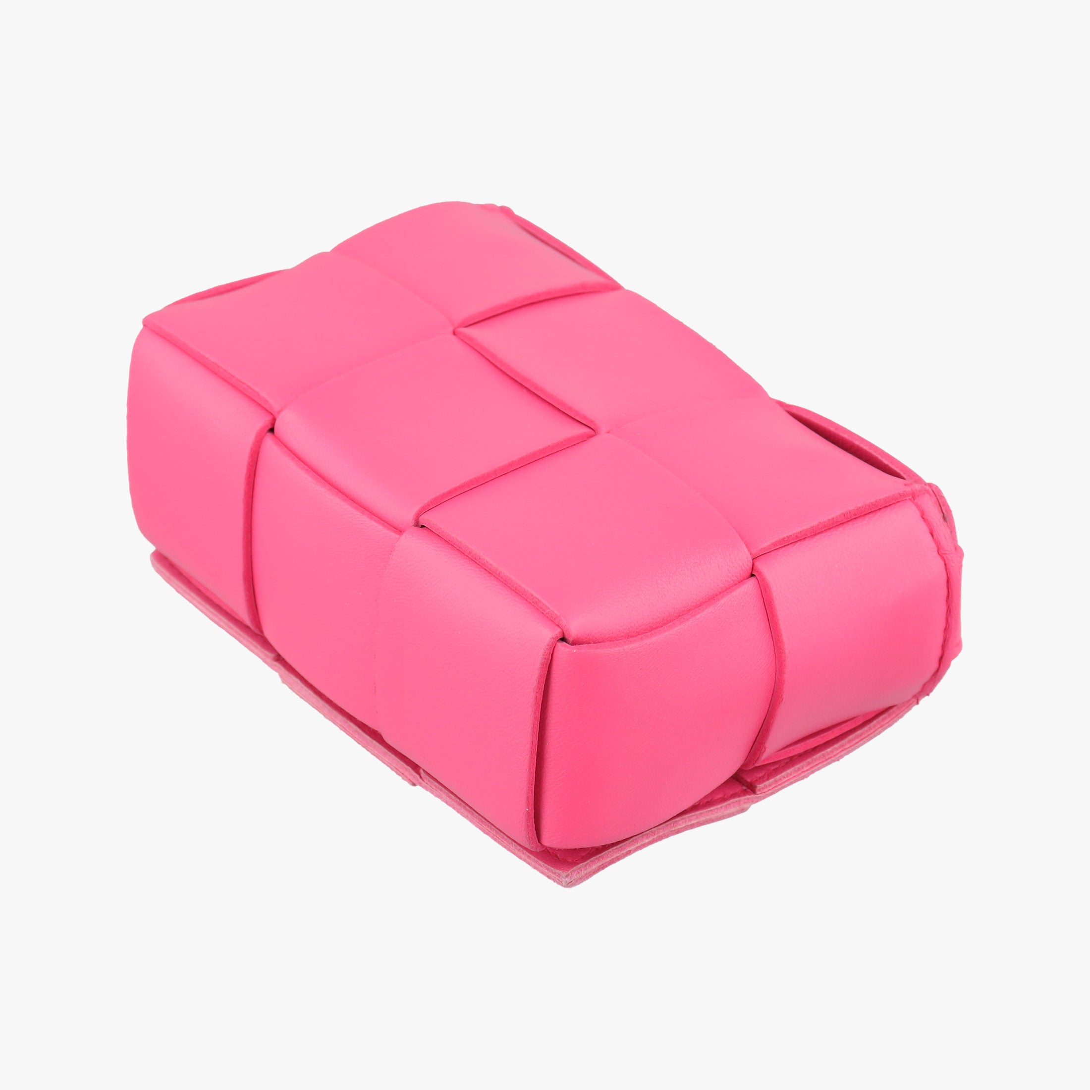 Pre-owned Bottega Veneta candy cassette Pink lambskin  shoulderbag | stylenewstar